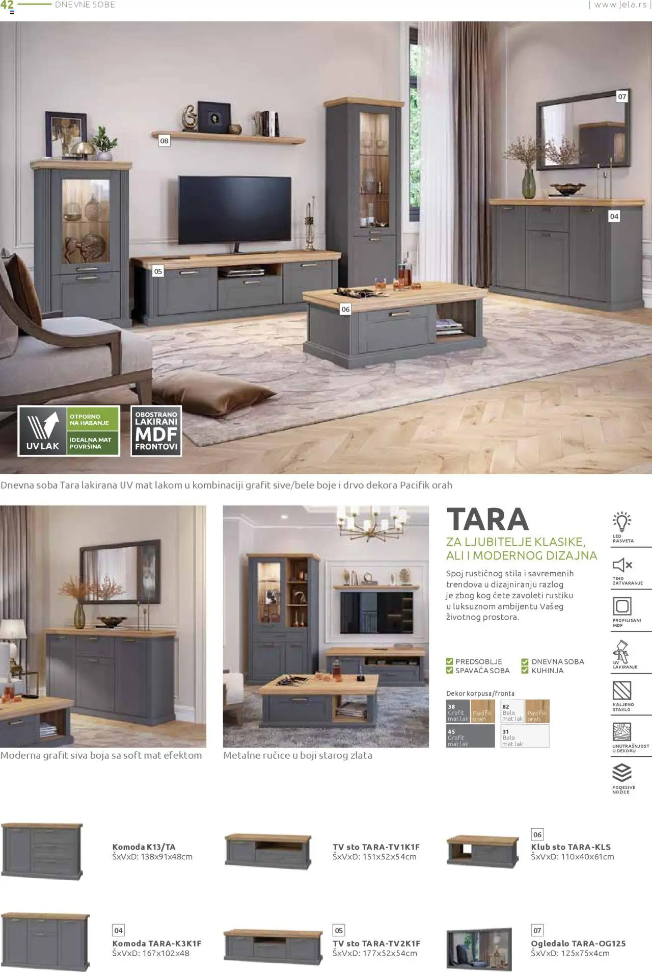 Jela katalog - važi od 25.08.2025 | Strana: 42 | Proizvode: Komoda, Sto, Kuhinja, Orah