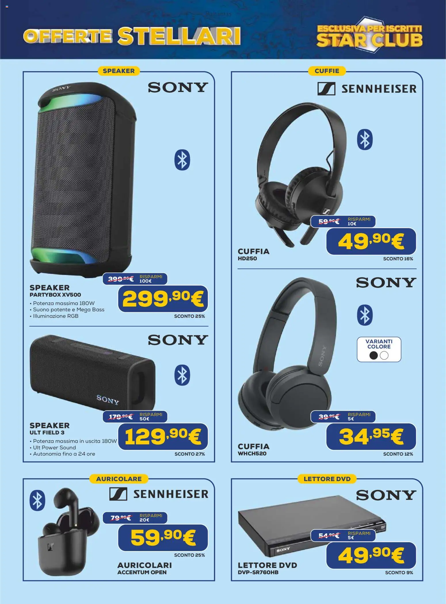 Volantino Euronics del 19.02.2026 | Pagina: 14 | Prodotti: Auricolari, Dvd, Cuffie, Speaker