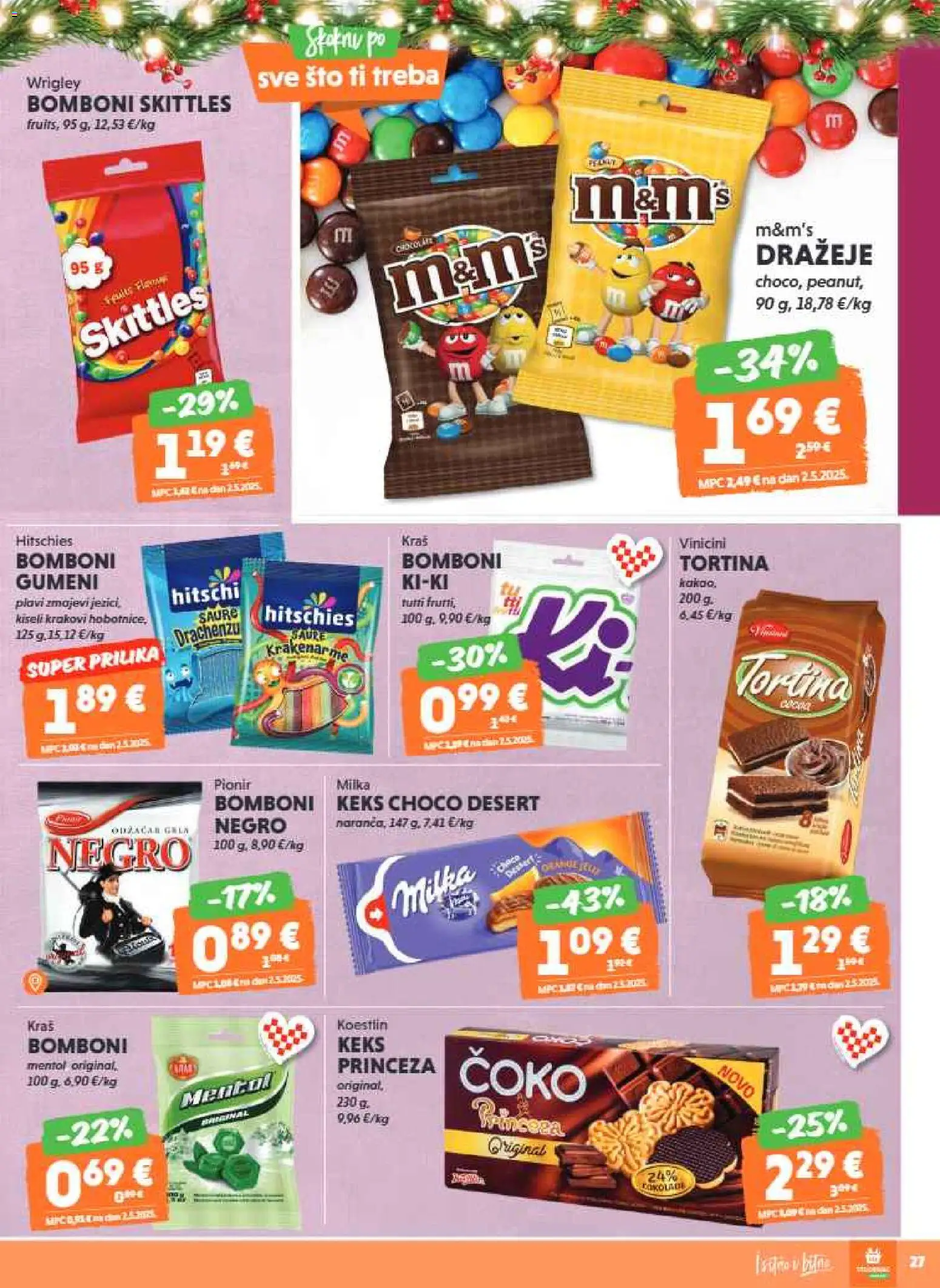 Studenac katalog | vrijedi od 10.12.2025 | Stranica: 27 | Proizvodi: Bomboni, Keks, Milka