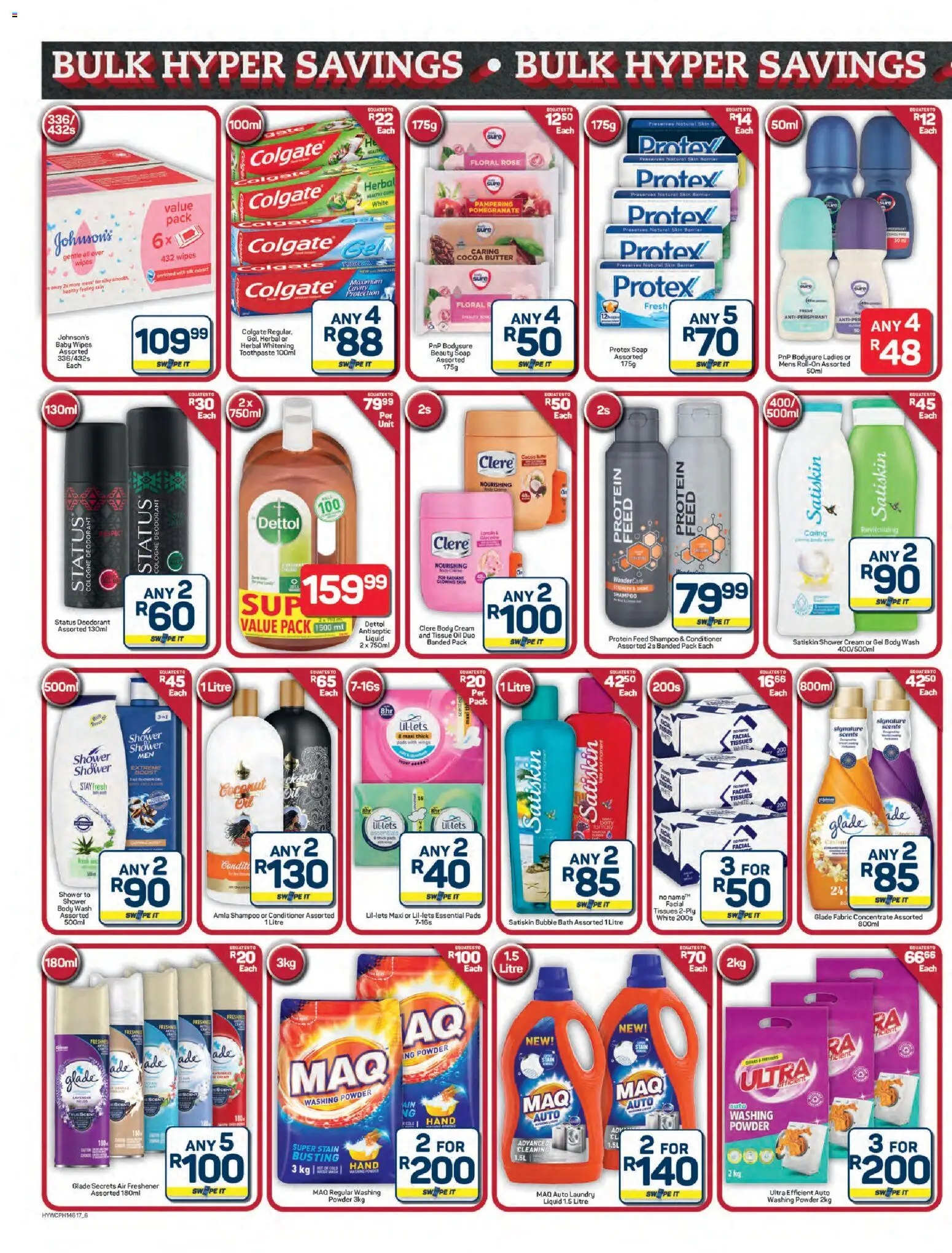 New Pick n Pay catalogue – valid from 24.11.2025 | Page: 6 | Products: Tissue oil, Shampoo, Soap, Body wash