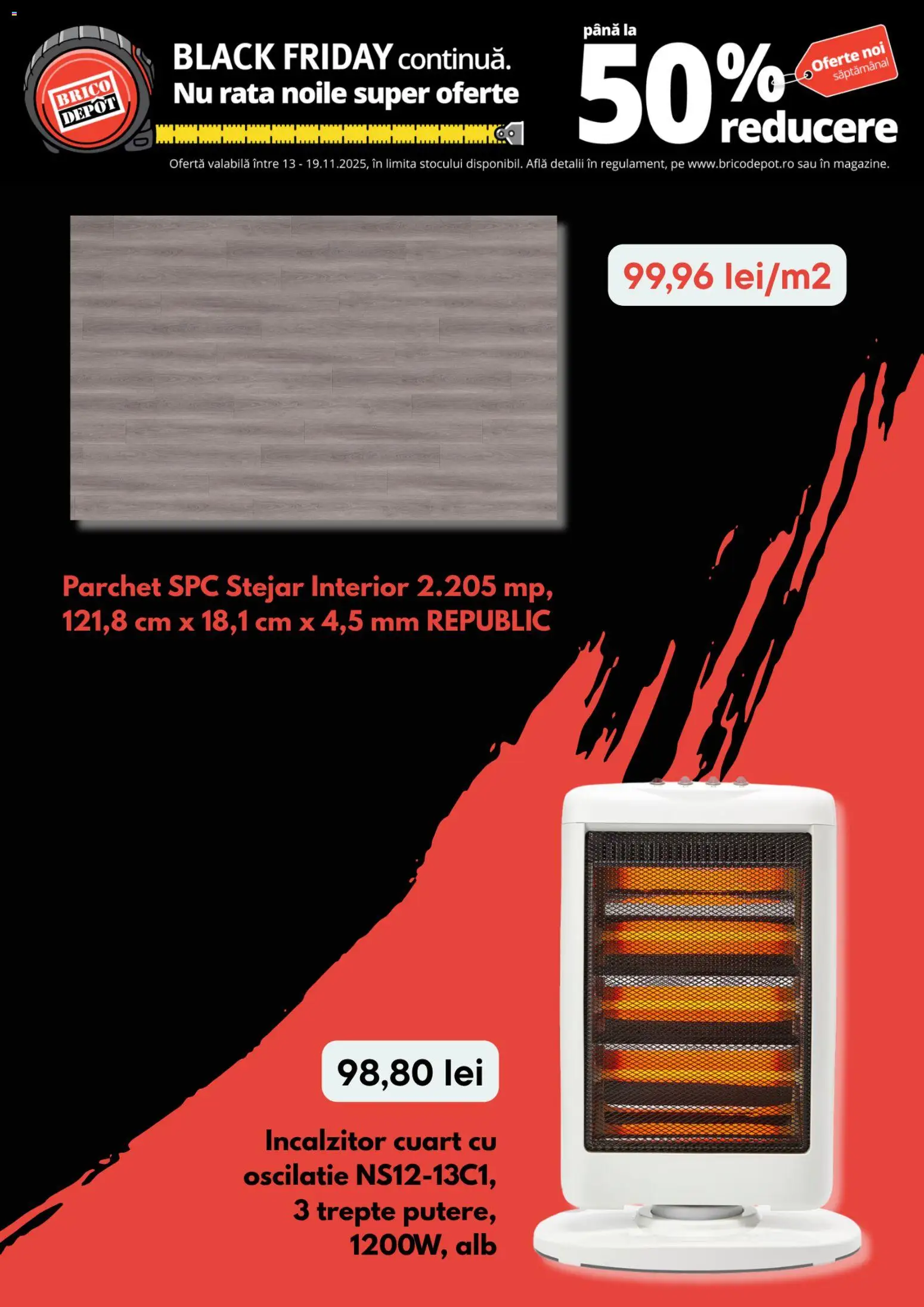 Noul catalog Brico Depot – valabil de la 13.11.2025 | Pagină: 4 | Produse: Parchet, Rață