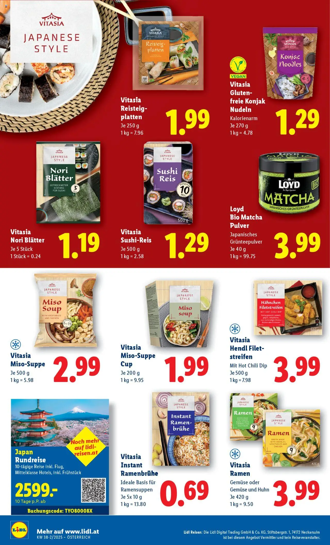 Lidl Flugblatt gültig ab 18.09.2025 | Seite: 14 | Produkte: Gemüse, Chili, Reis, Nudeln