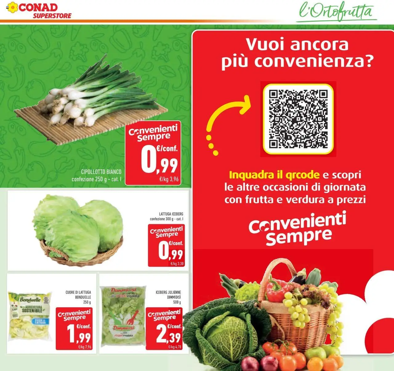 Volantino Conad del 15.07.2025 | Pagina: 5 | Prodotti: Insalata, Frutta, Lattuga