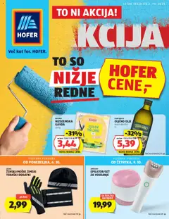 Hofer katalog akcije – veljaven od 02.10.2025