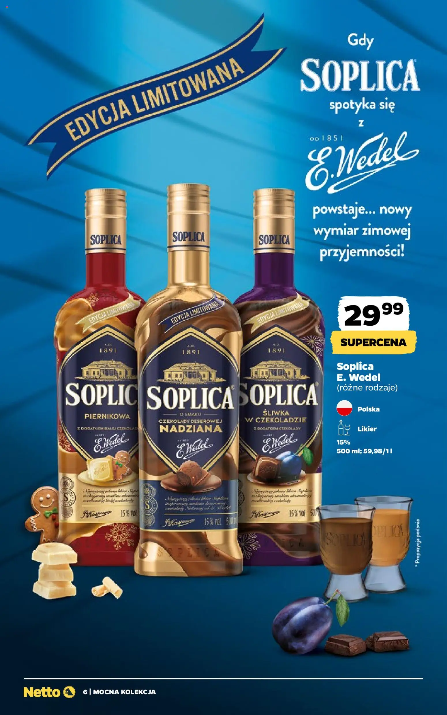 Netto gazetka - Alkohole mocne od 16.02.2026 | Strona: 6 | Produkty: Czekolady