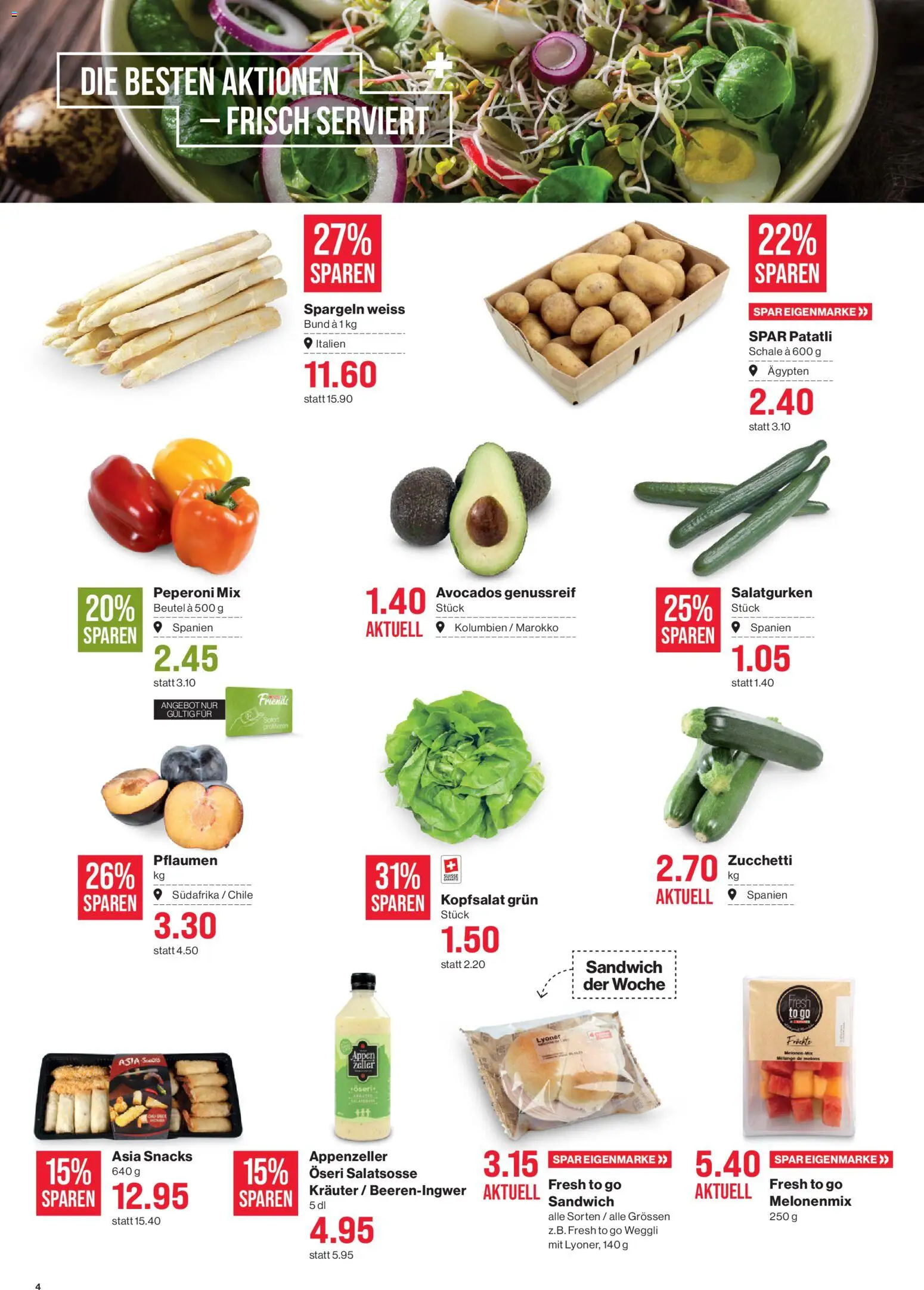 SPAR aktionen – gültig ab 16.04.2026 | Seite: 4 | Produkte: Früchte