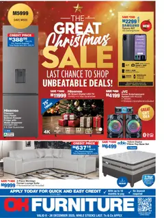 OK Furniture specials catalogue – valid from 08.12.2025