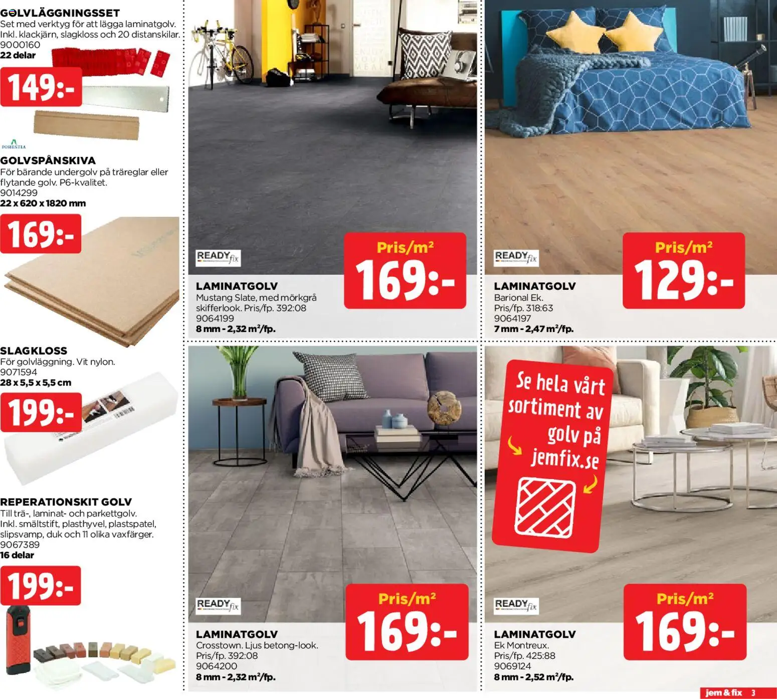 Jem & Fix reklamblad aktuell från 19.01.2026 | Sida: 3 | Produkter: Set, Ljus, Duk