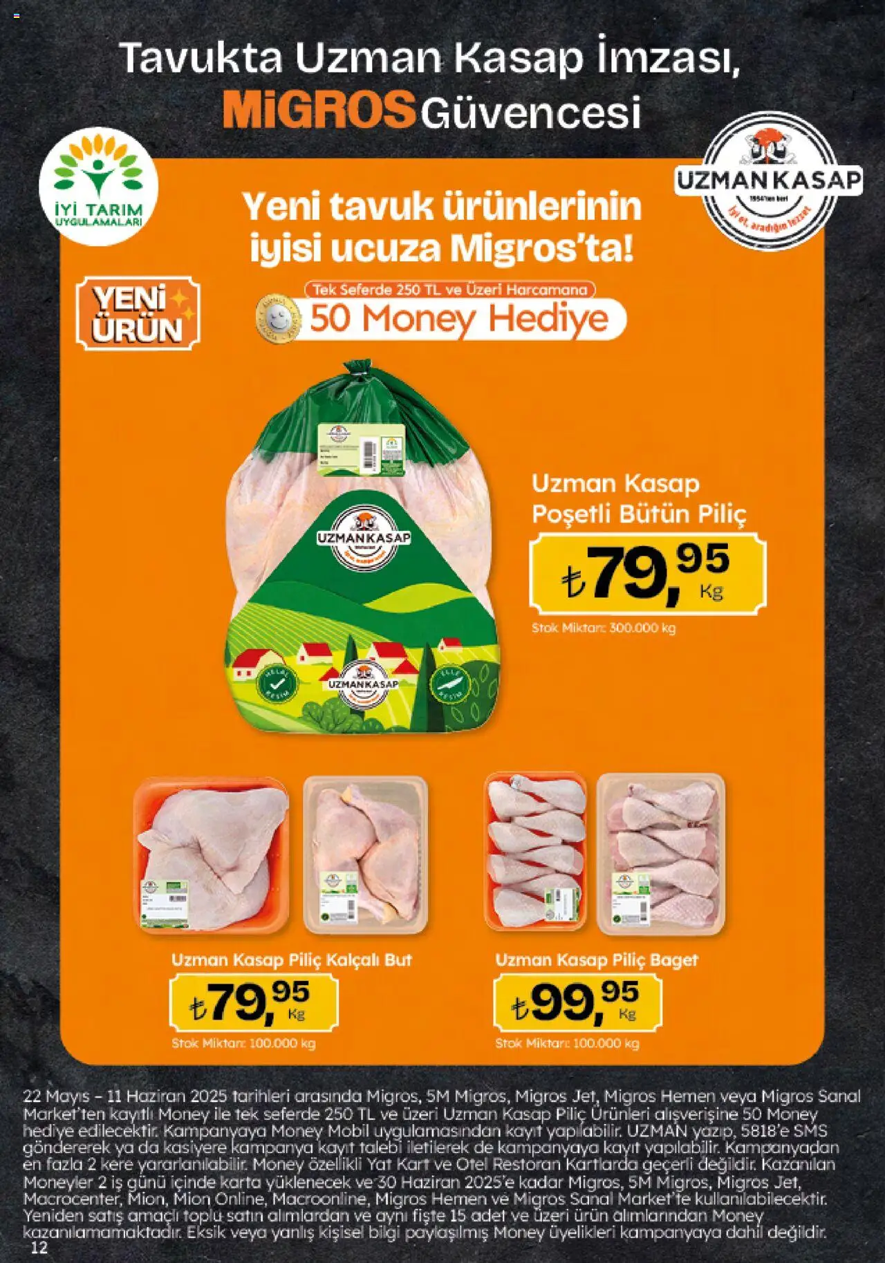 Migros Katalog - Migroskop - 22.05.2025 tarihinden itibaren geçerlidir | Sayfa: 12 | Ürünler: Piliç