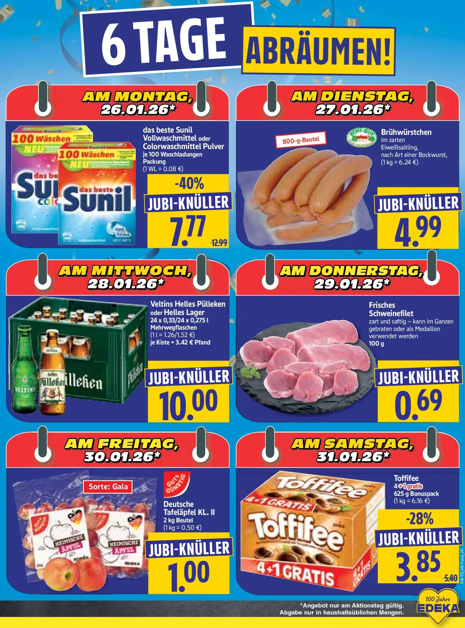 HERKULES Prospekt 	 – gültig ab 26.01.2026 | Seite: 20 | Produkte: Helles pulleken, Schweinefilet, Toffifee, Veltins