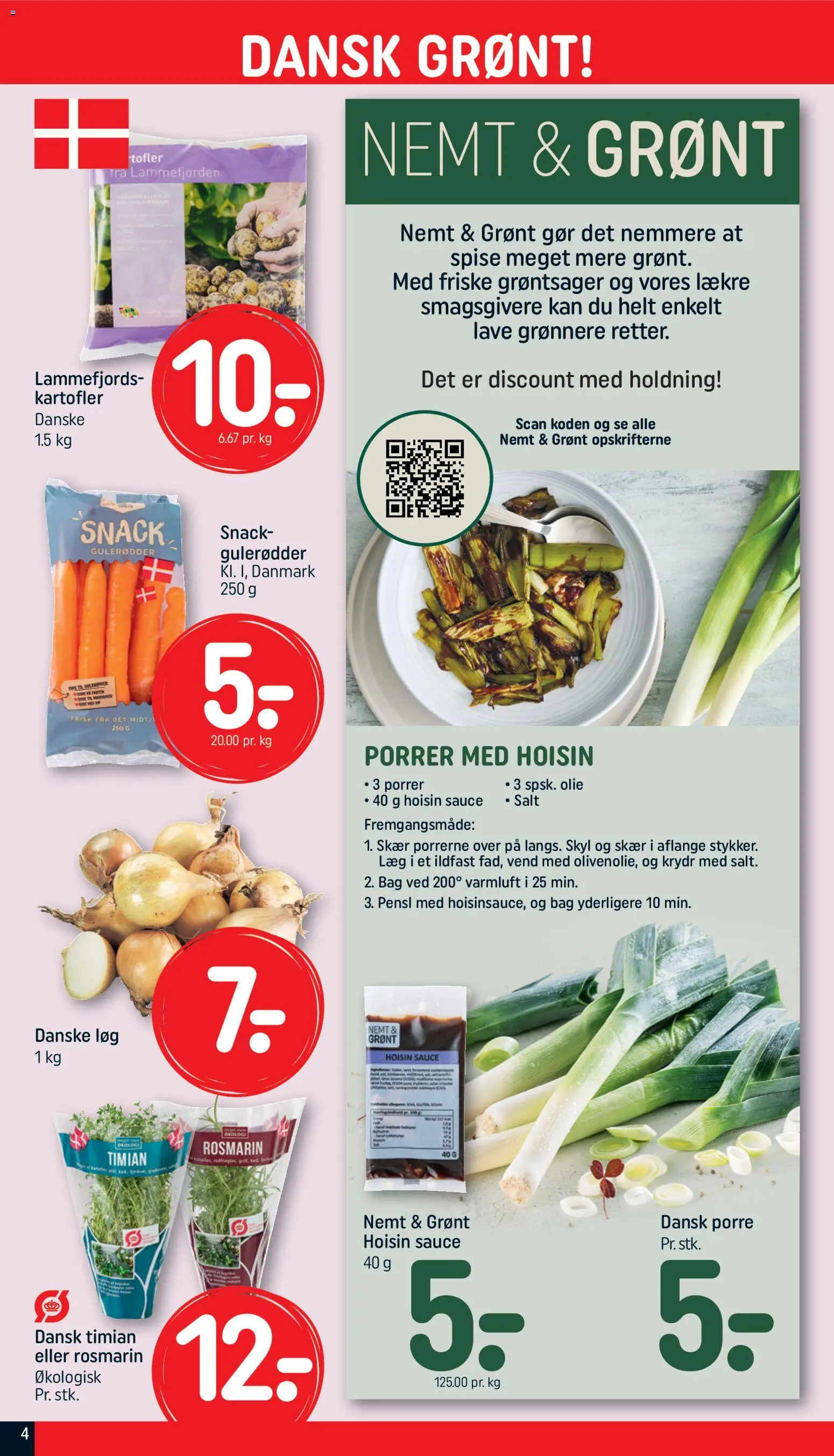 Rema 1000 tilbudsavis – gyldig fra 19.04.2026 | Side: 4 | Produkter: Olie, Løg, Salt, Lingerie