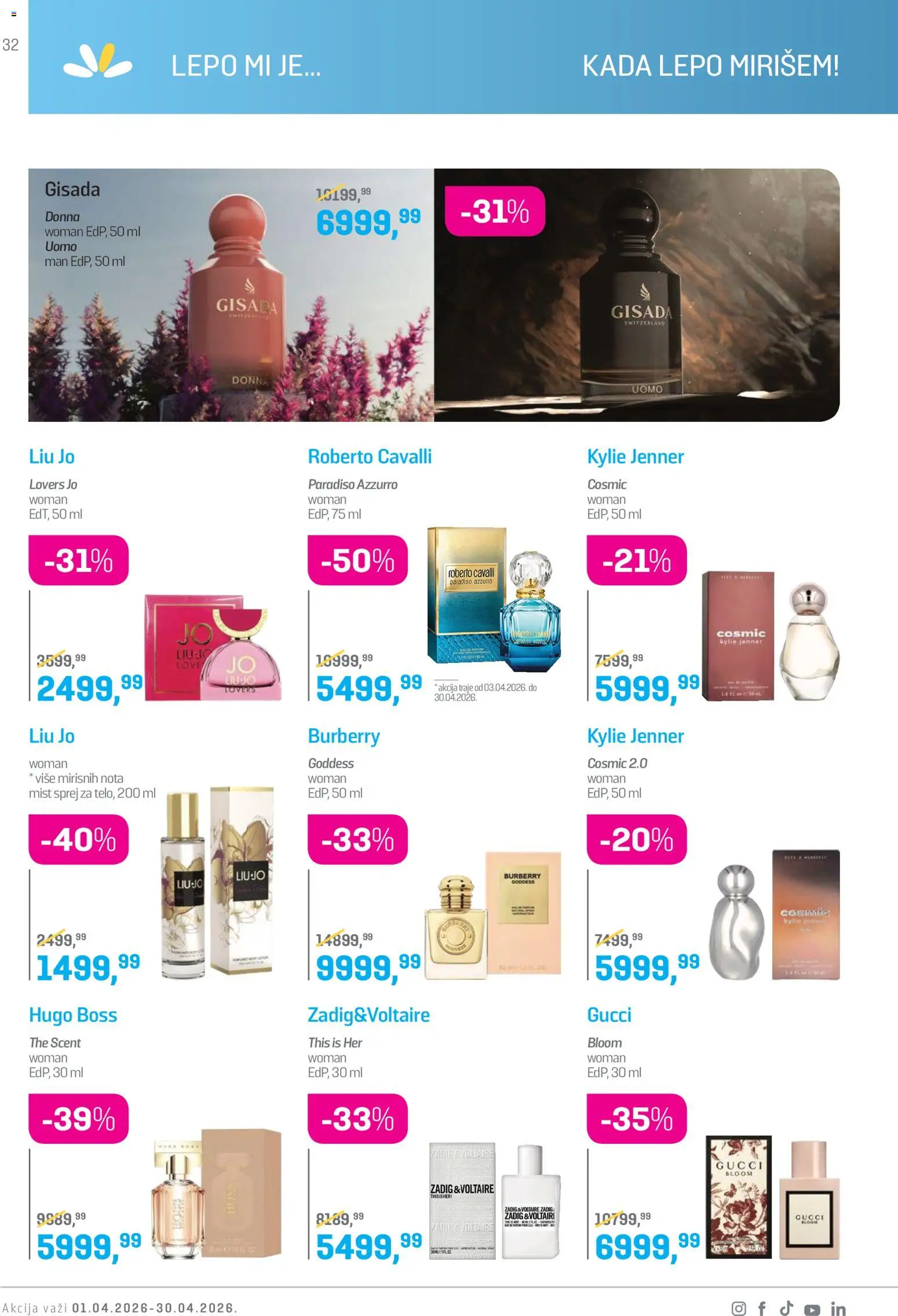 Lilly drogerie katalog - važi od 01.04.2026 | Strana: 32 | Proizvode: Hugo
