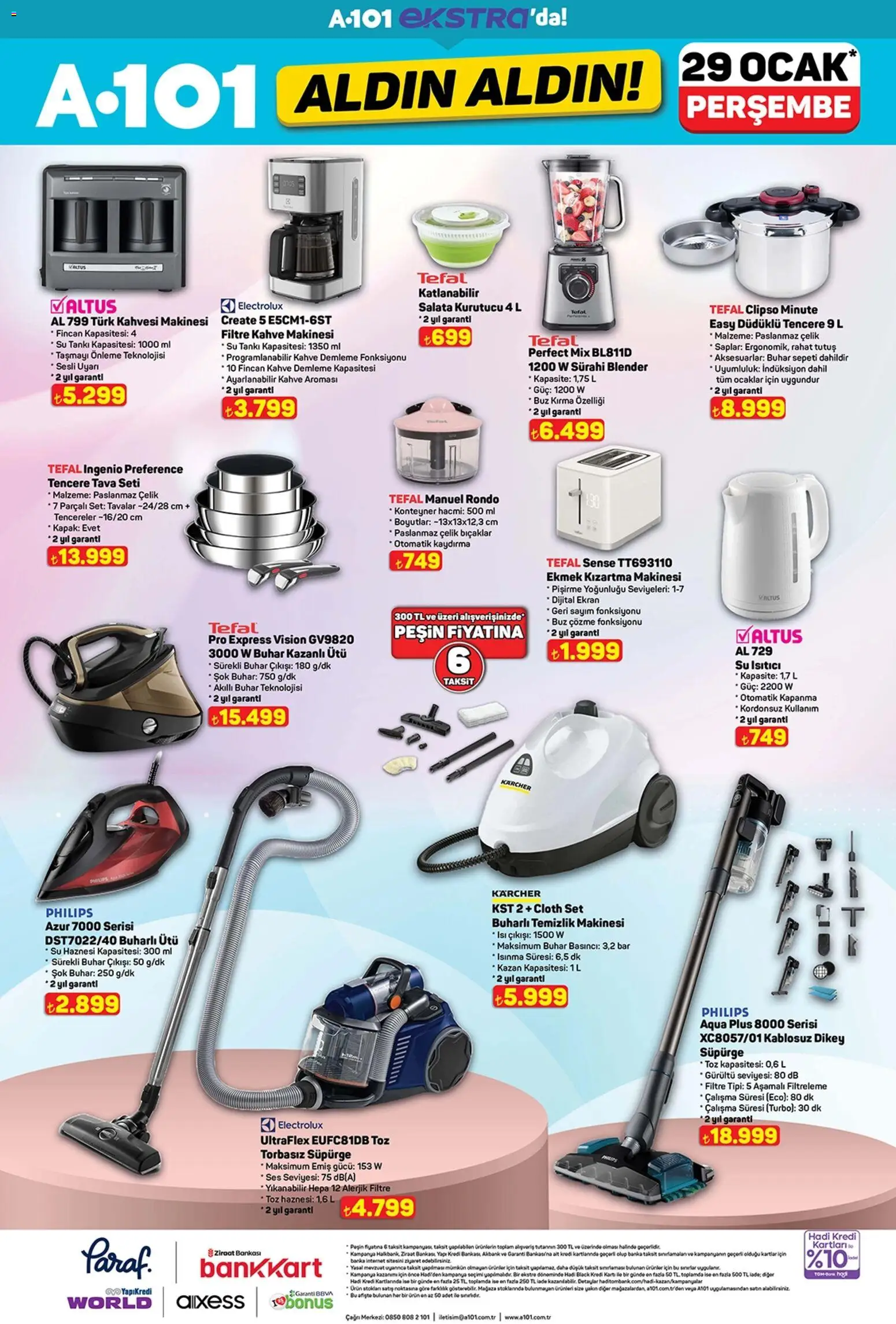 A101 Katalog Aldın Aldın - 29.01.2026 tarihinden itibaren geçerlidir | Sayfa: 24 | Ürünler: Ekmek, Tava seti, Ses, Sürahi