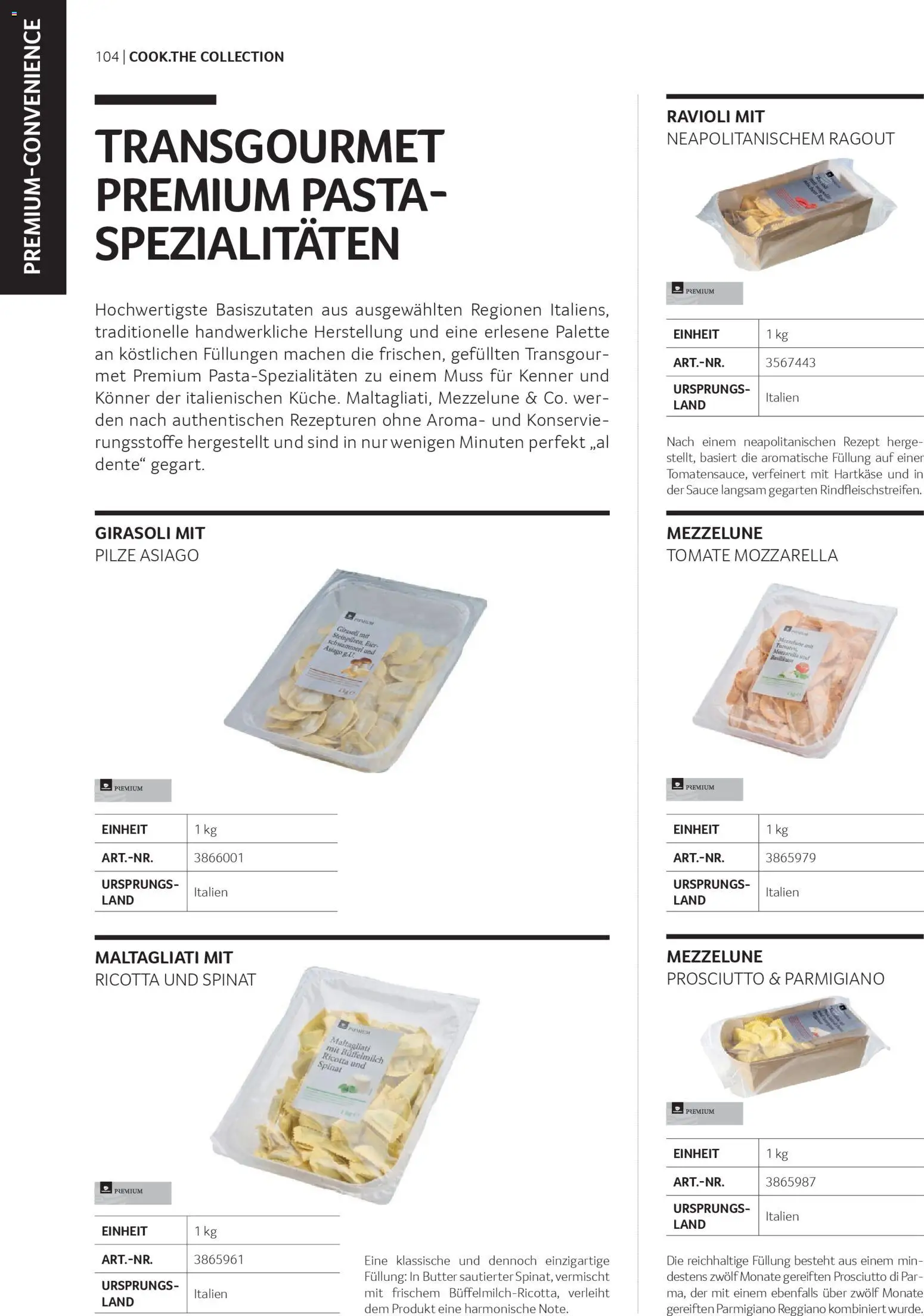 Transgourmet Cook Look-Book gültig ab 08.04.2026 | Seite: 104 | Produkte: Pasta, Butter, Eier