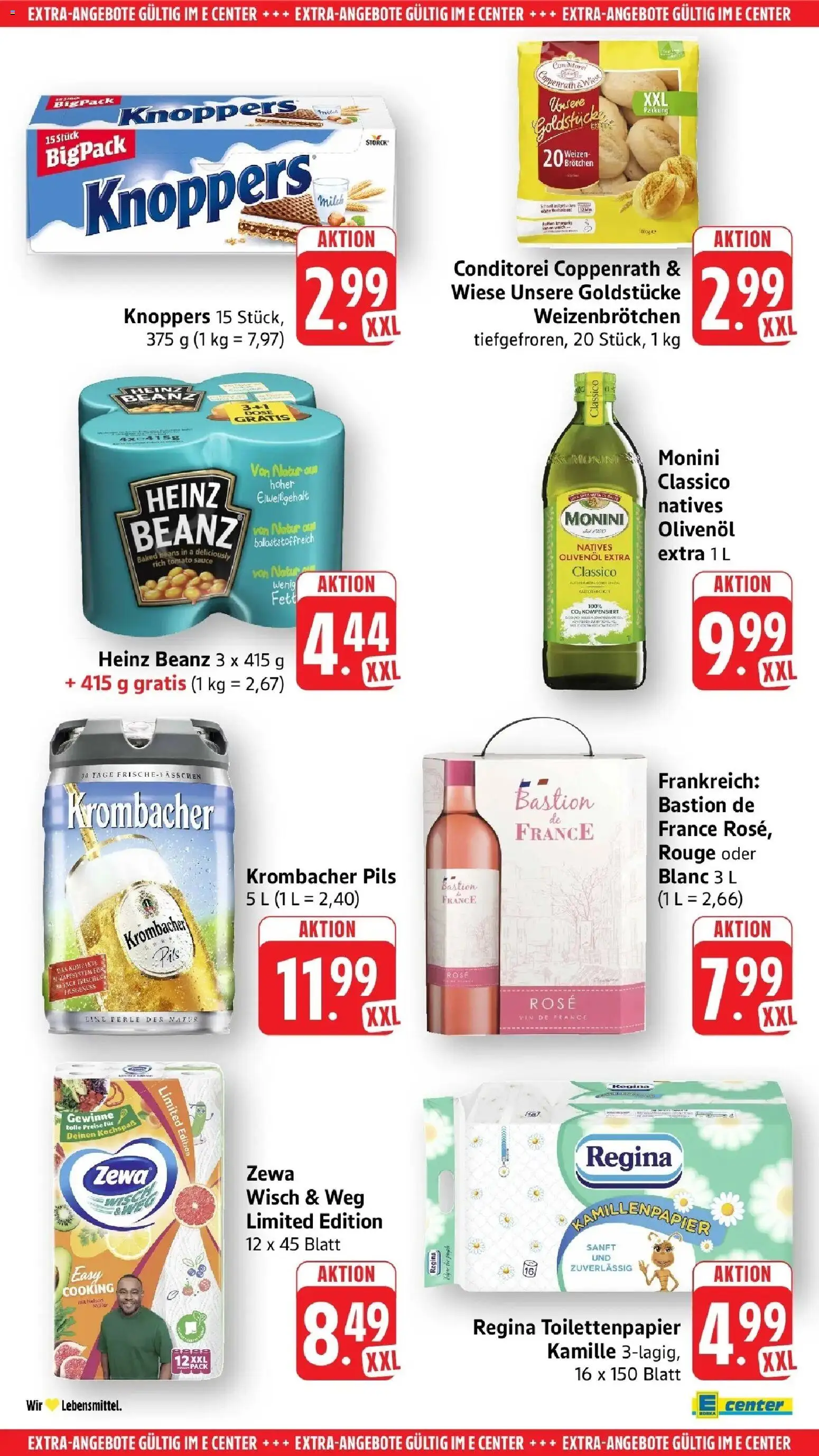 E center Prospekt Schorndorf	 – gültig ab 05.04.2026 | Seite: 50 | Produkte: Milch, Zewa, Knoppers, Toilettenpapier