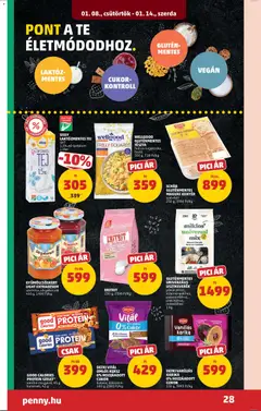 GOOD CALORIES PROTEIN SZELET*, vanília-mogyoró, 45 g karamell, 42 g - amely érvényes a következő dátumtól: 08.01.2026 | Oldal: 32