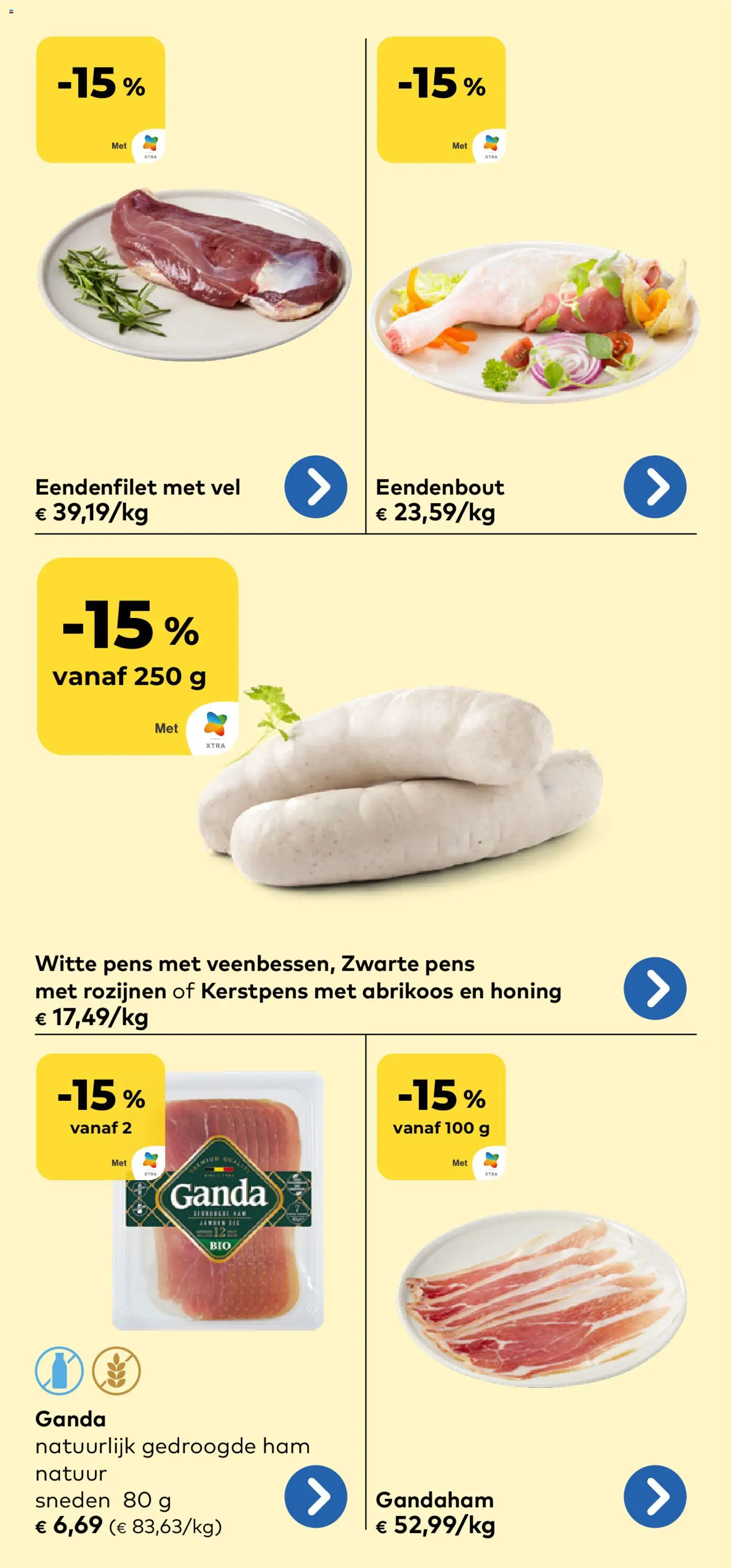 {H1} | Pagina: 9 | Producten: Ham, Rozijnen, Abrikoos