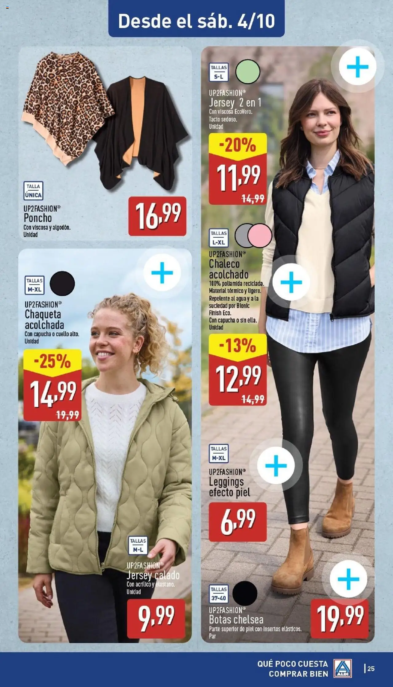 Aldi folleto Península │ válido desde el 29.09.2025 | Página: 25 | Productos: Chaleco, Chaqueta, Botas