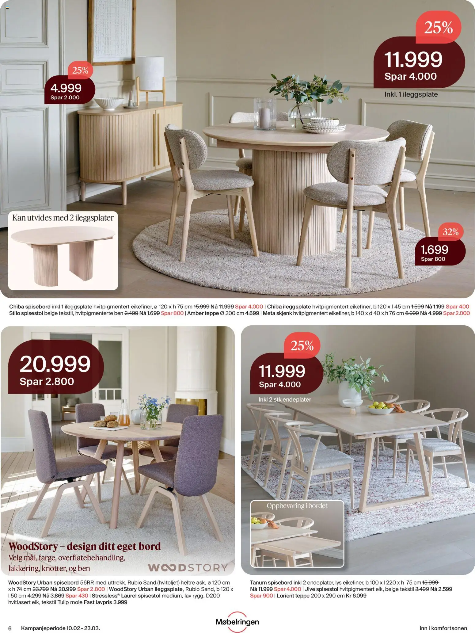 {H1} | Side: 6 | Produkter: Spisebord, Spisestol, Суміш дитяча, Lys