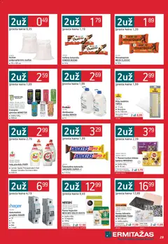 ERMITAŽAS leidinys galioja nuo 03.11.2025 | Puslapis: 29 | Prekių: Kilimėlis, Vonios kilimėlis, Ploviklis, Šokoladinis batonėlis