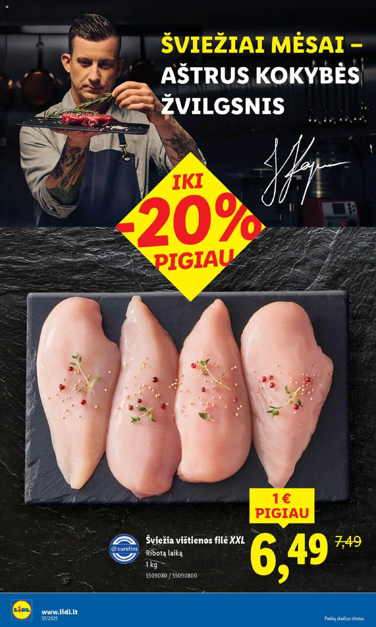 LIDL akcijos nuo 08.09.2025 | Puslapis: 8 | Prekių: Vištienos