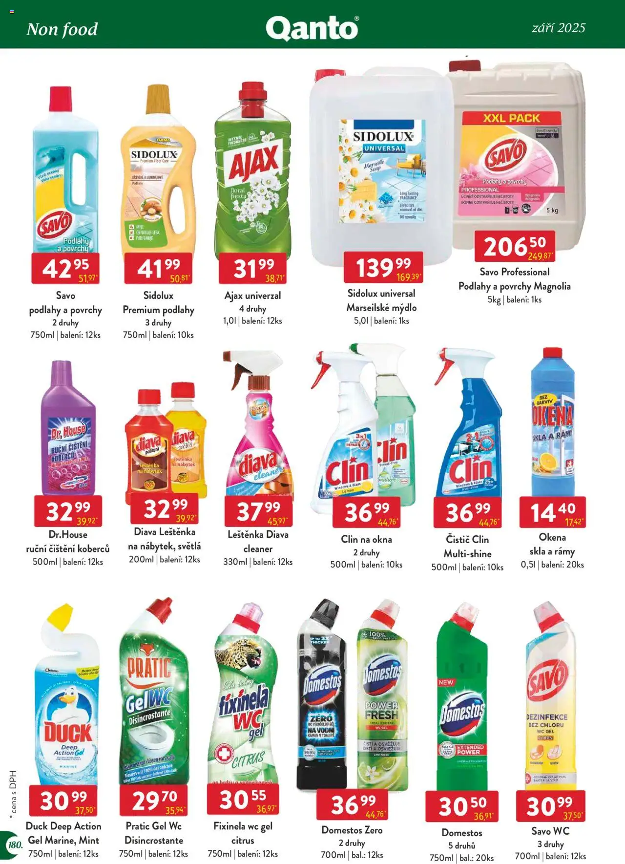 Astur & Qanto leták - Velkoobchod 09/2025 od 01.09.2025 | Strana: 180 | Produkty: Savo, Nábytek, Domestos, Wc