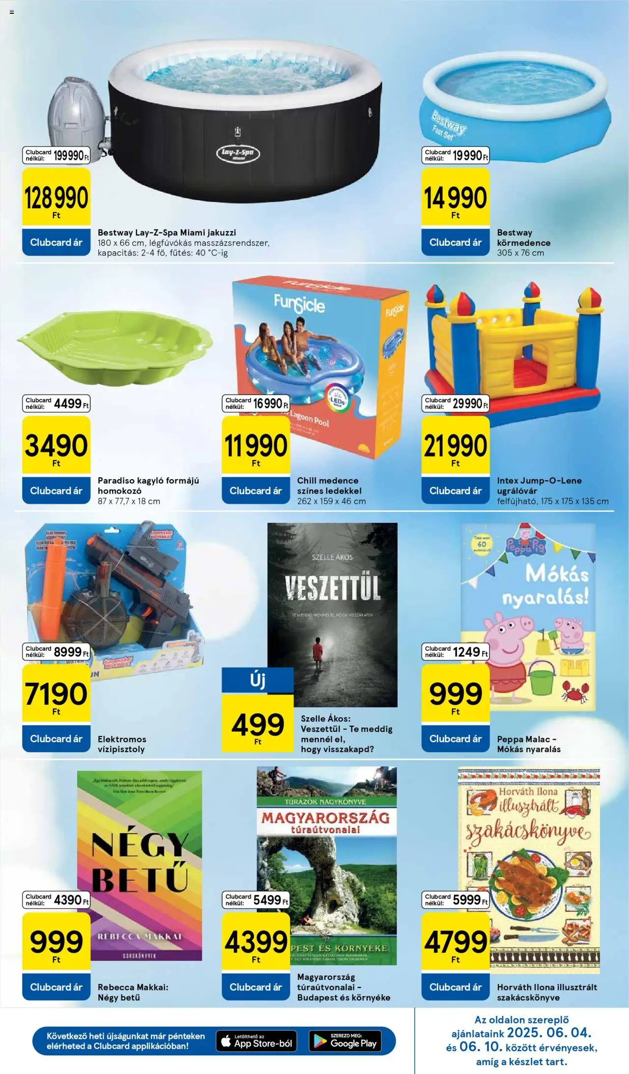 Tesco akciós ujság - amely érvényes a következő dátumtól: 05.06.2025 | Oldal: 31 | Termékek: Jakuzzi, Homokozo, Medence