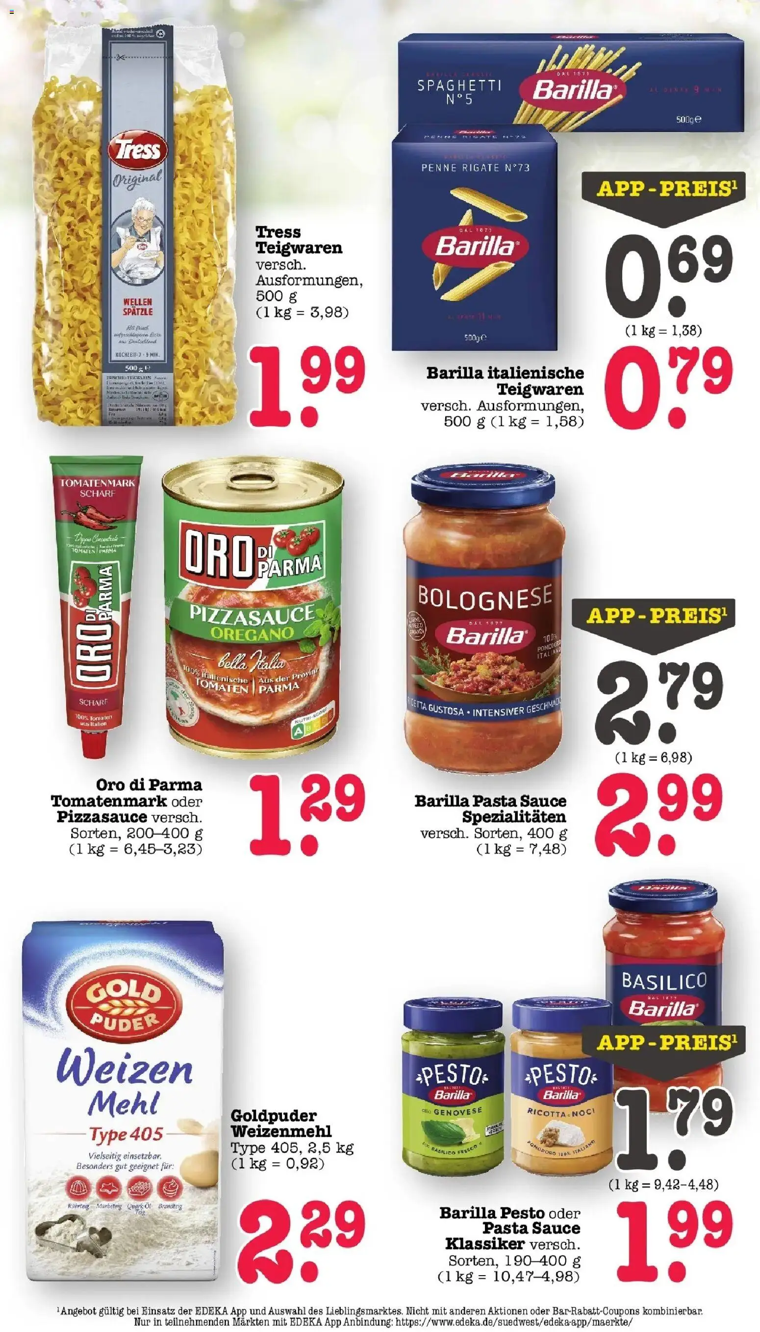 E center Prospekt Sinzheim	 – gültig ab 23.03.2026 | Seite: 39 | Produkte: Quark, Öl, Weizenmehl, Oro di parma