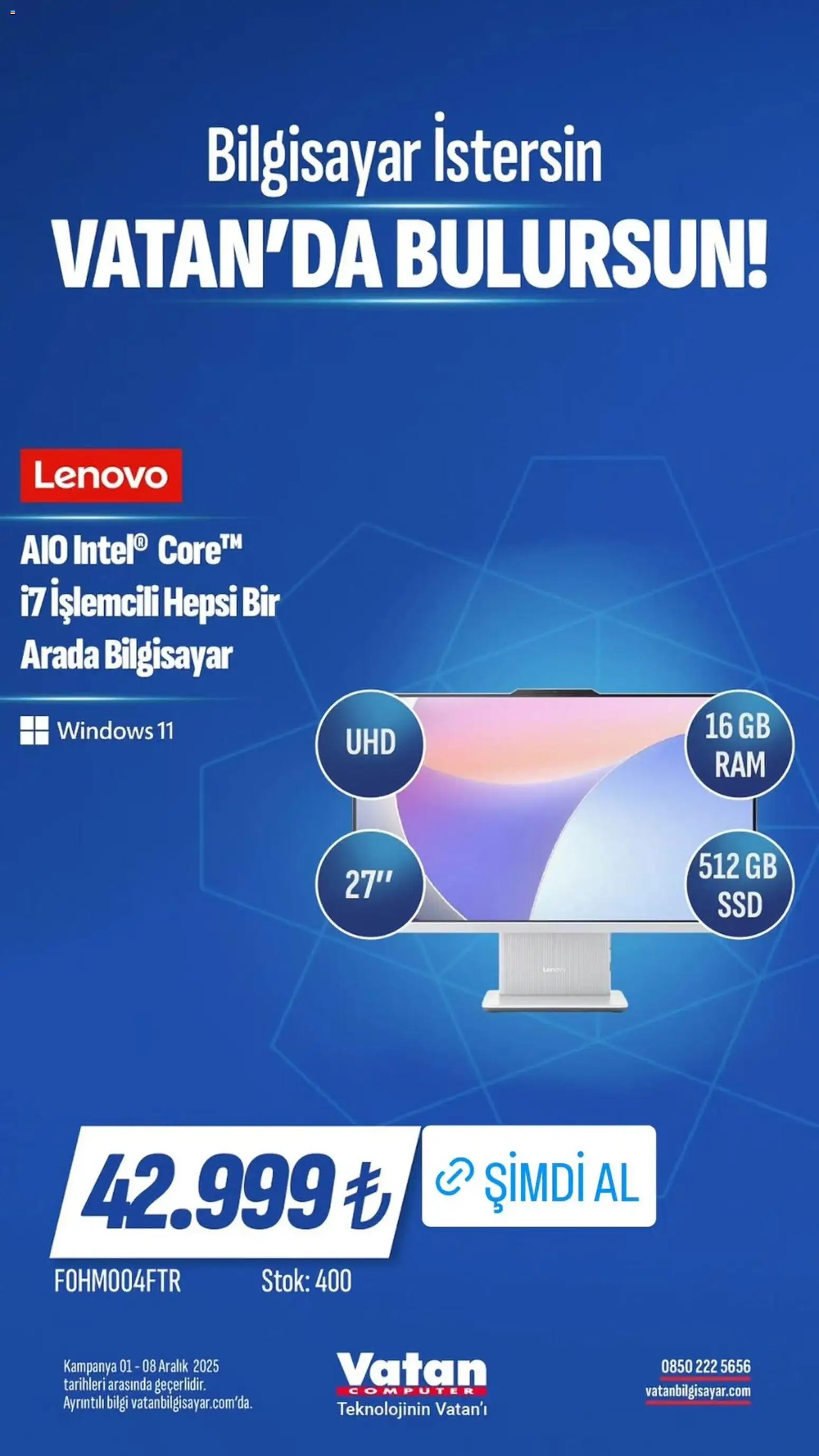 Vatan Bilgisayar İndirim - 01.12.2025 tarihinden itibaren geçerlidir | Sayfa: 4 | Ürünler: Bilgisayar