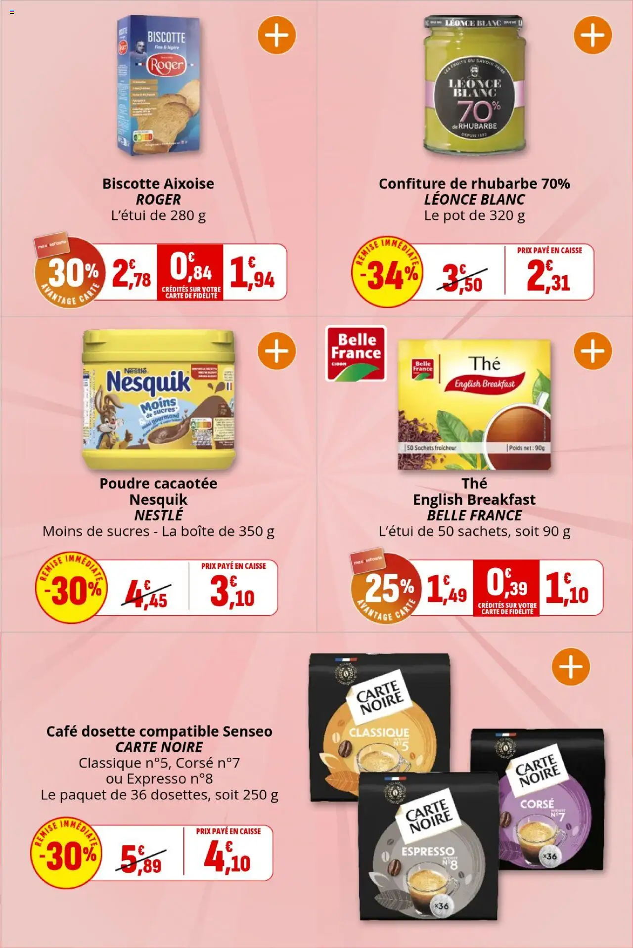 {H1} | Page: 17 | Produits: Senseo, Poids, Rhubarbe, Café