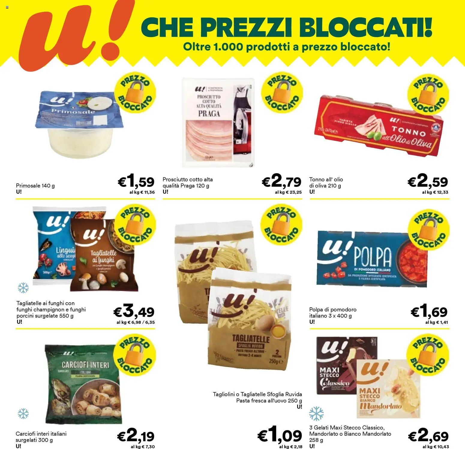 Volantino Unes del 06.04.2026 | Pagina: 2 | Prodotti: Pomodoro, Pasta, Tonno, Olio di Oliva