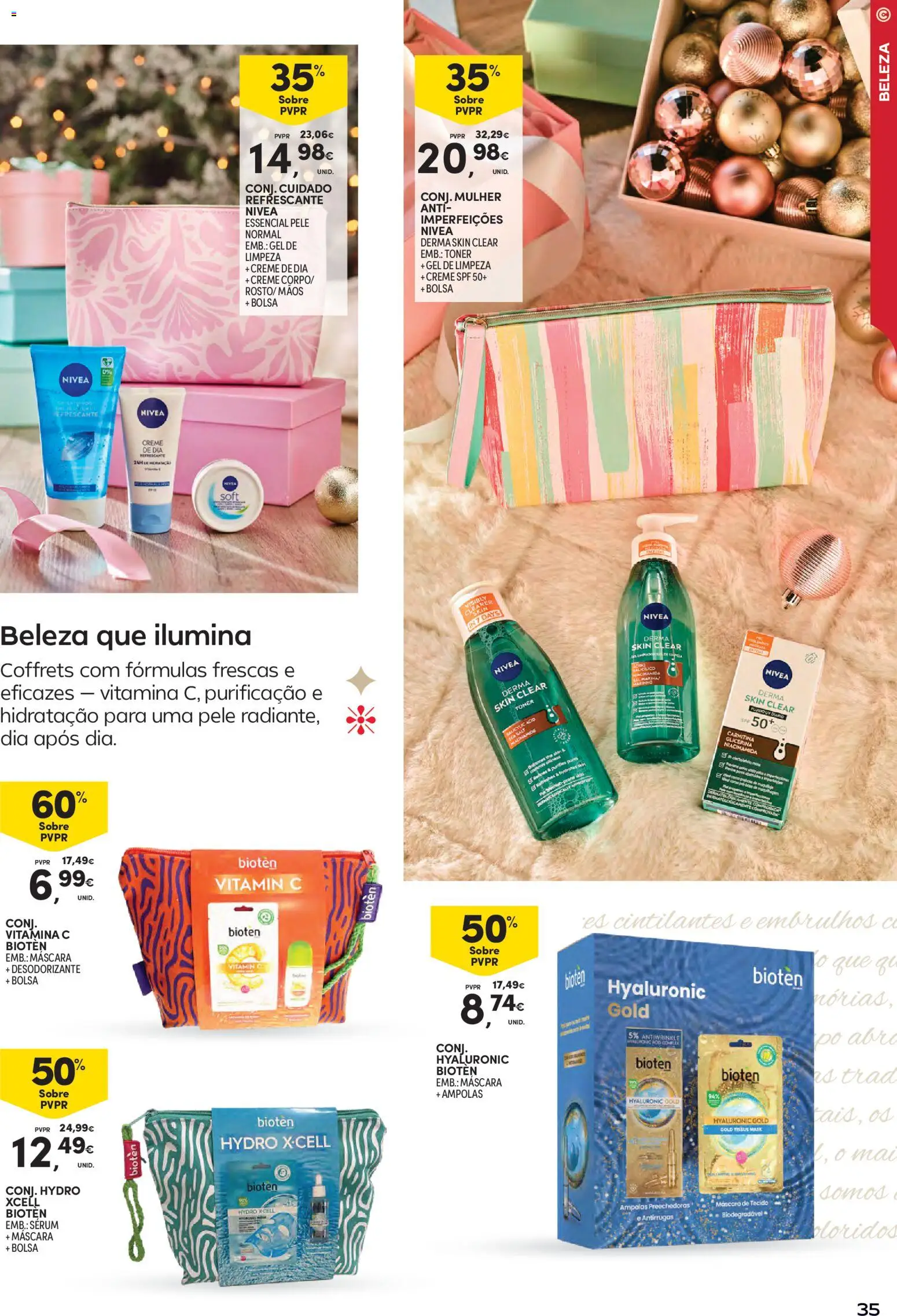 Continente - Natal │ válido de 11.11.2025 | Página: 35 | Produtos: Toner, Vitamina c, Creme, Gel de limpeza