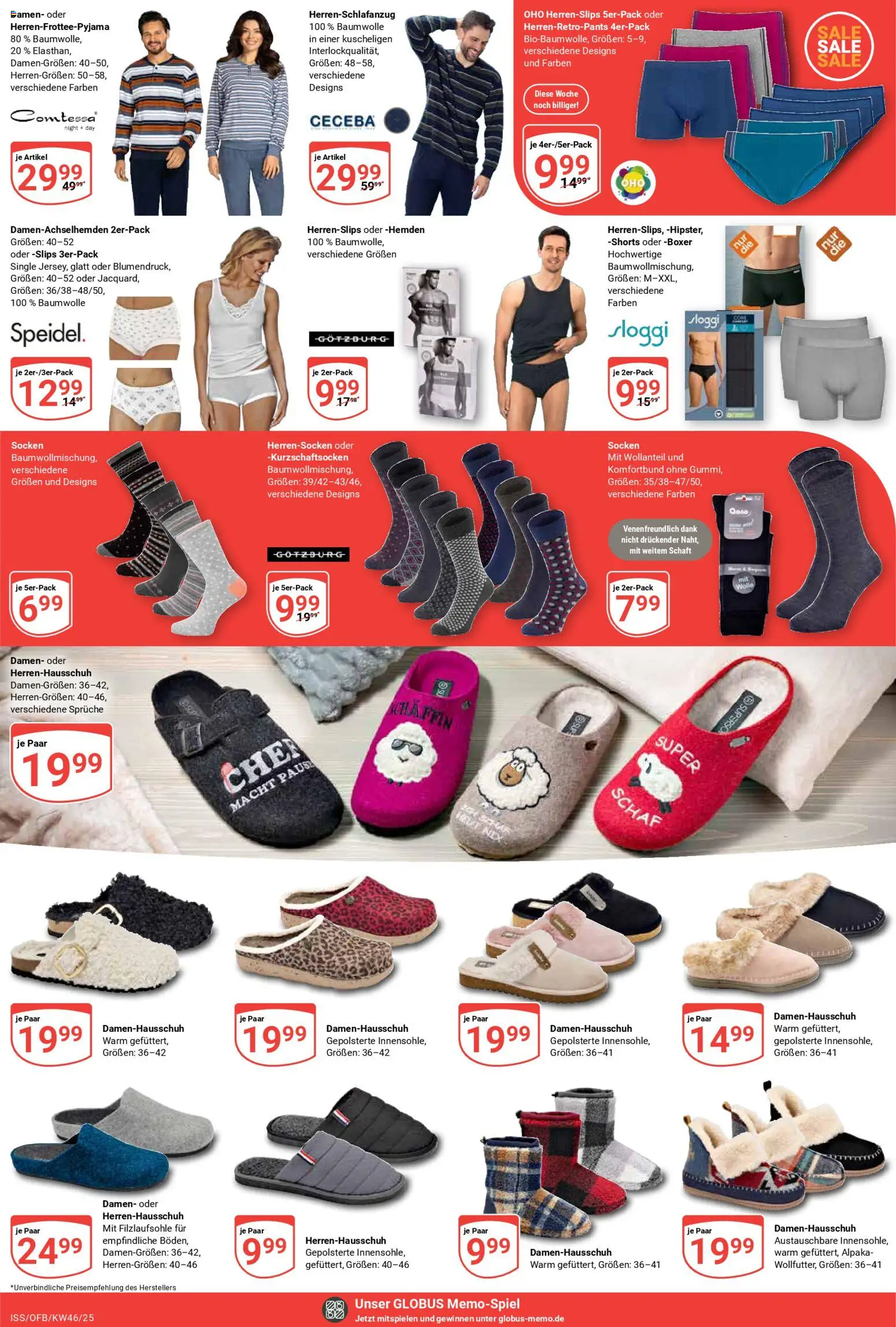 Globus - Black Friday – gültig ab 10.11.2025 | Seite: 23 | Produkte: Socken, Boxer