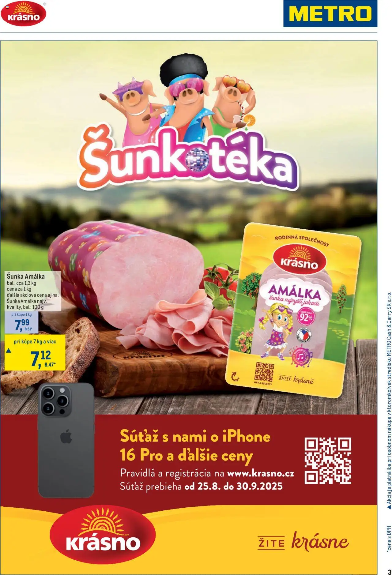 Metro Obchodní partneri │ platný od 27.08.2025 | Strana: 3 | Produkty: Šunka, Iphone
