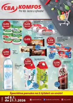 CBA Komfos leták platný od 23.01.2026