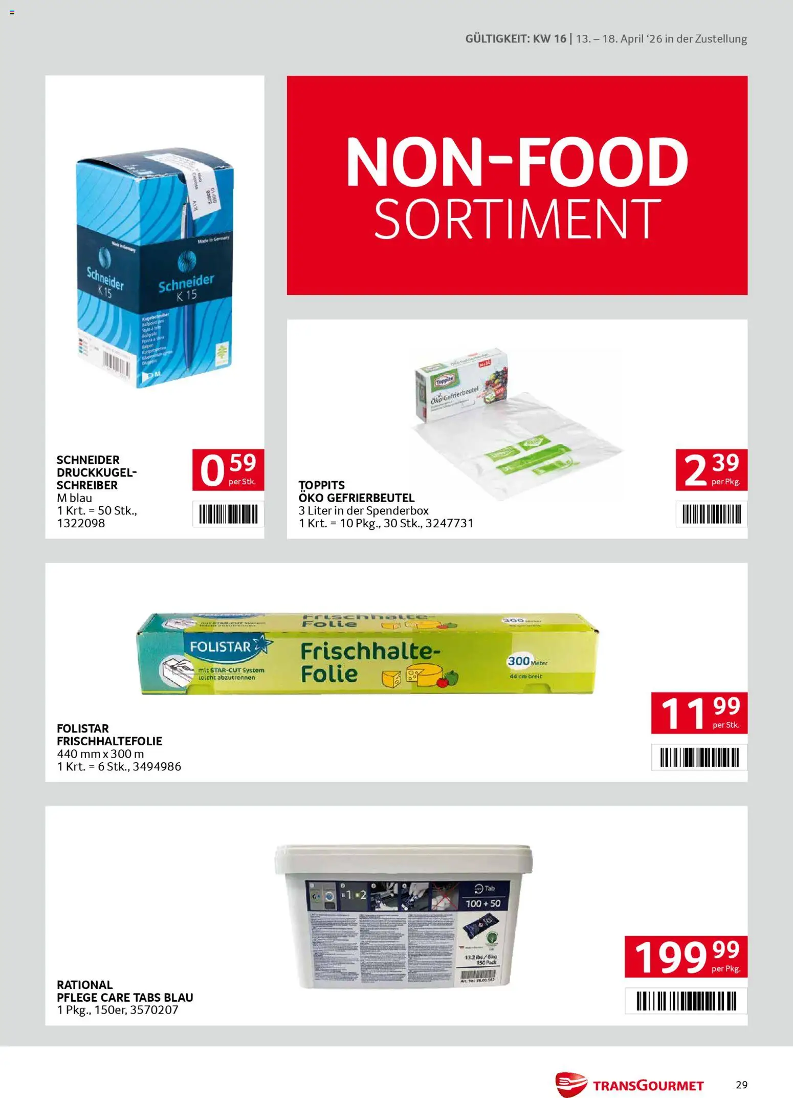 Transgourmet Zustellaktion gültig ab 13.04.2026 | Seite: 29