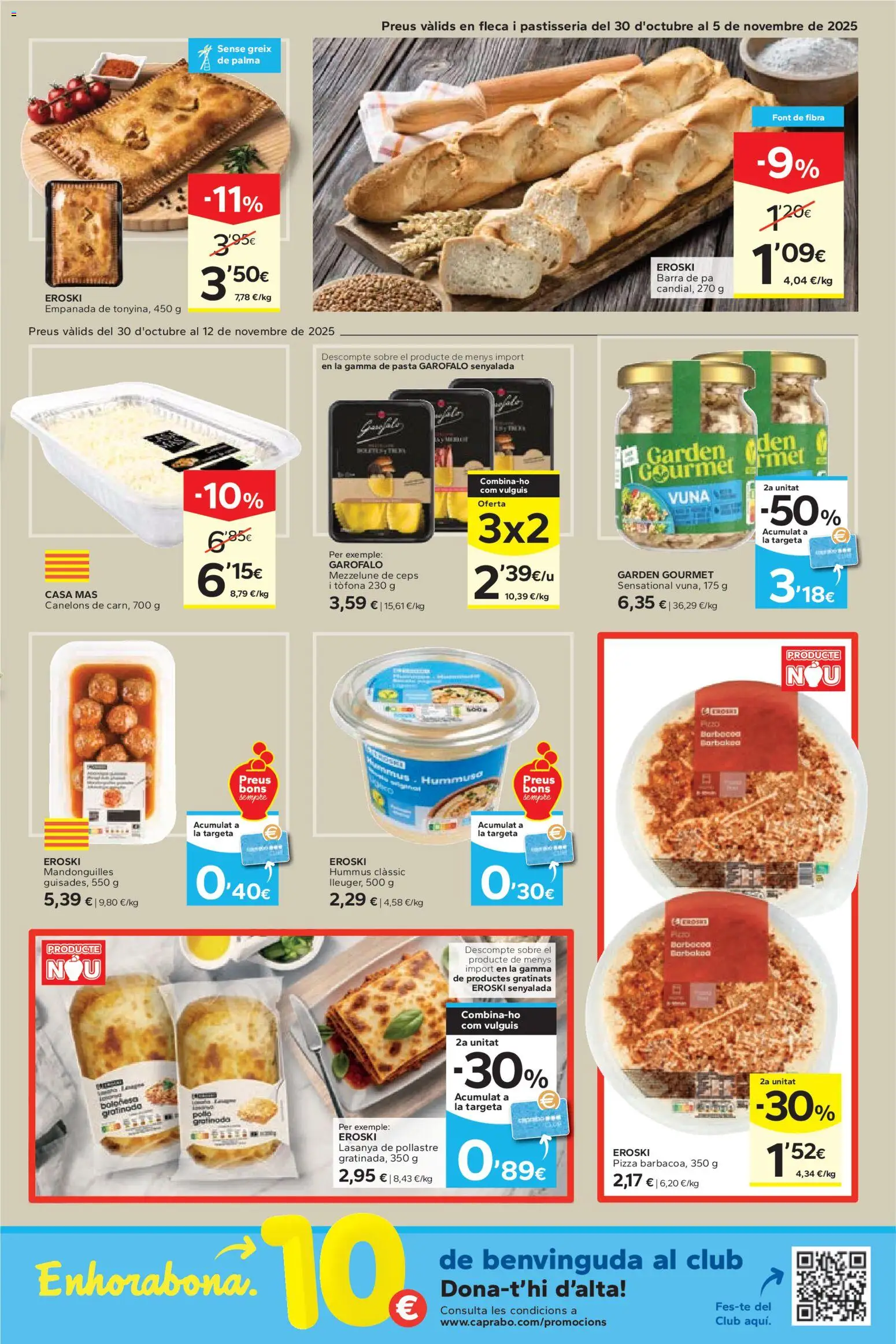 Caprabo - Oferta 3x2 │ válido desde el 30.10.2025 | Página: 5 | Productos: Pizza, Pasta