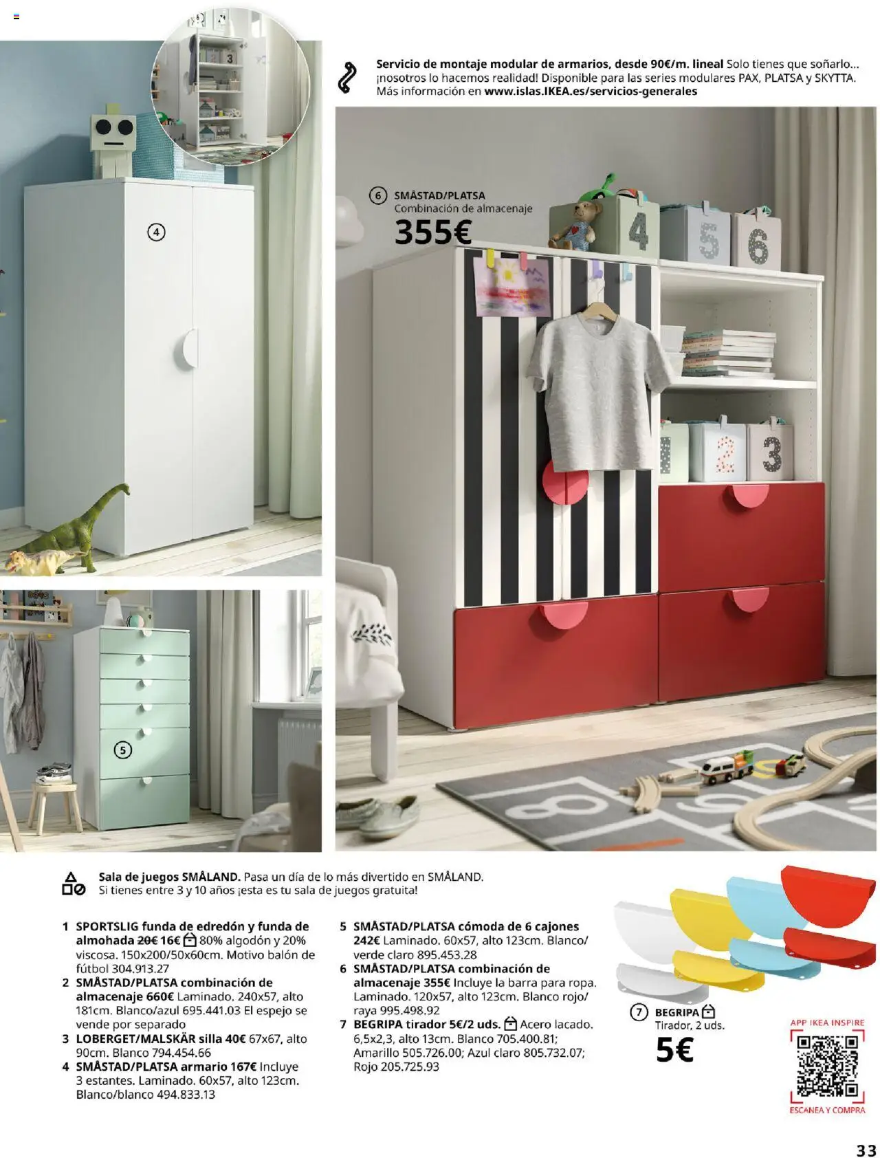 Catálogo IKEA y los niños │ válido desde el 04.02.2025 | Página: 33 | Productos: Funda, Almohada, Almacenaje, Espejo