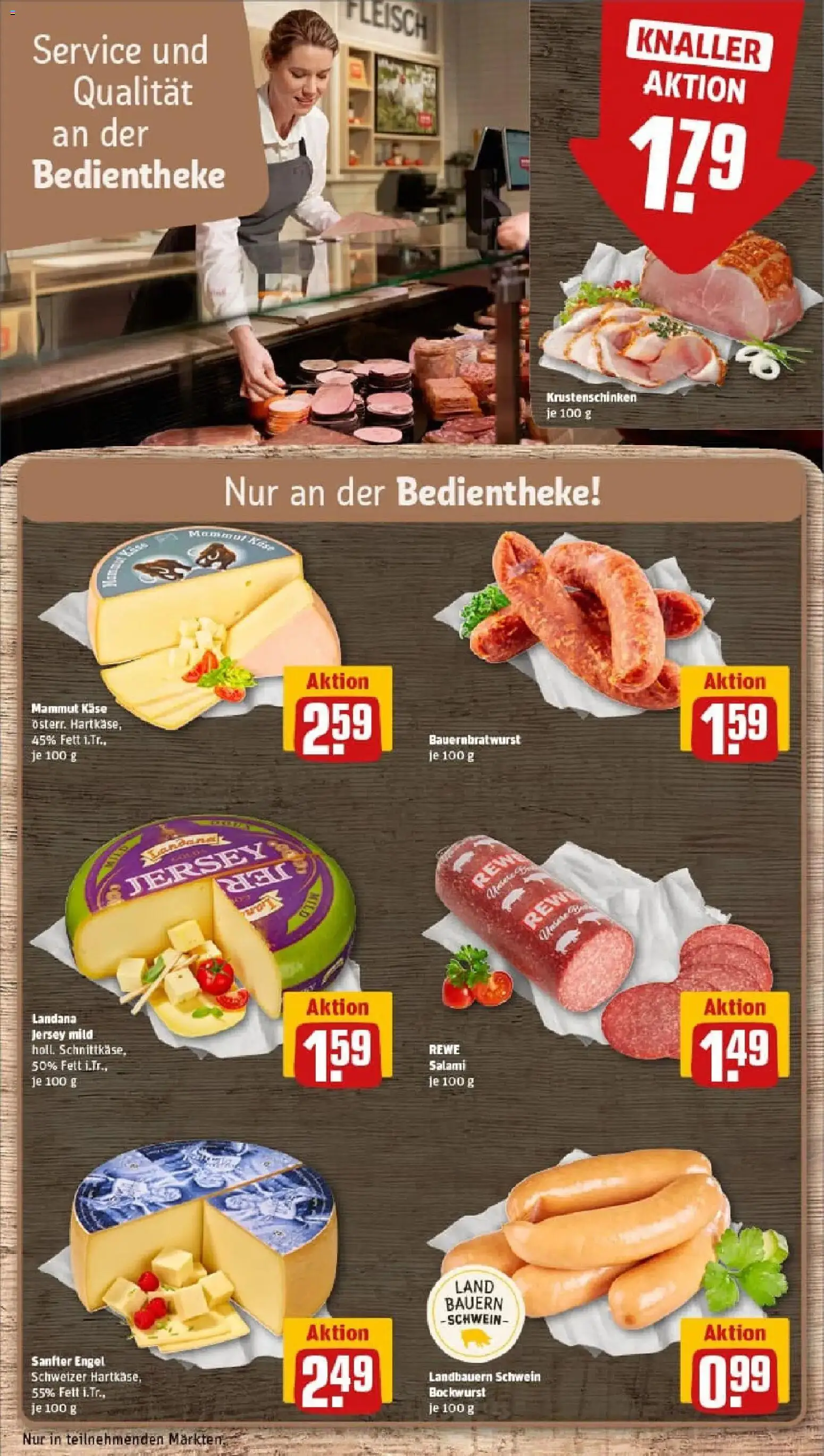 Rewe prospekt Bad Herrenalb	 – gültig ab 26.01.2026 | Seite: 11 | Produkte: Bockwurst, Käse, Salami, Fleisch