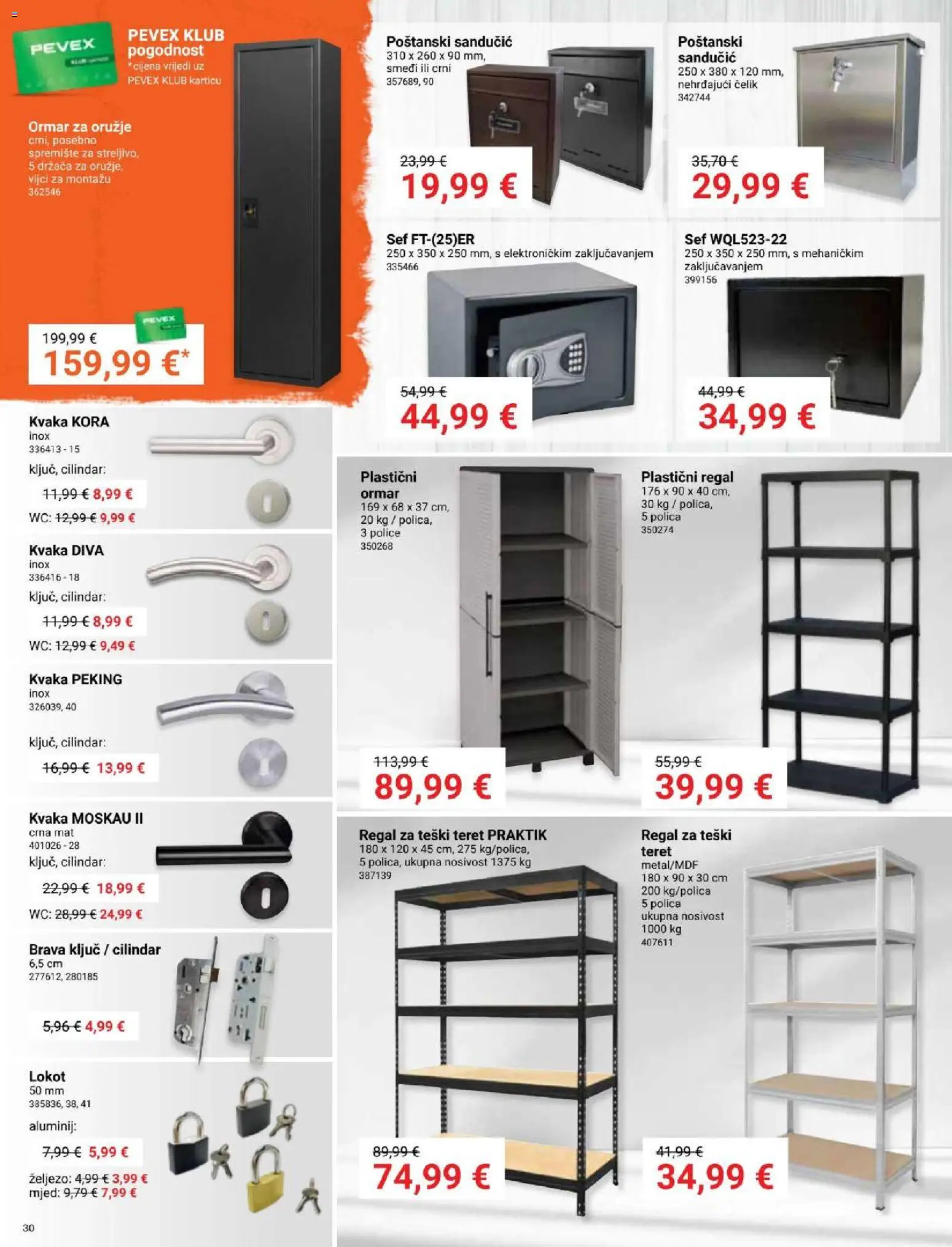 Pevex katalog | vrijedi od 27.11.2025 | Stranica: 30 | Proizvodi: Ormar, Polica, Kvaka, Regal