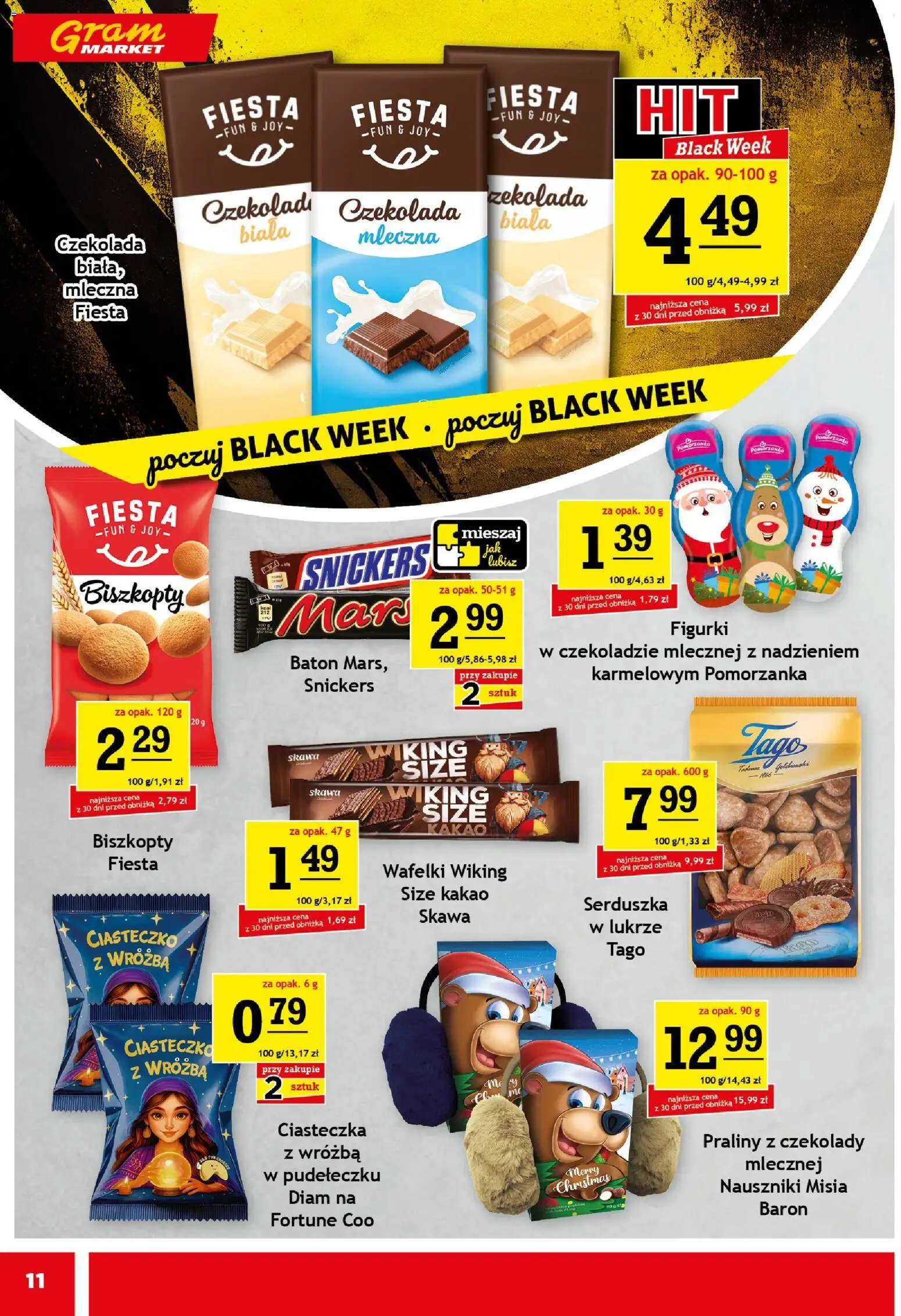 Gram Market Black Friday od 26.11.2025 | Strona: 11 | Produkty: Czekolady, Praliny, Czekolada, Ciasteczka
