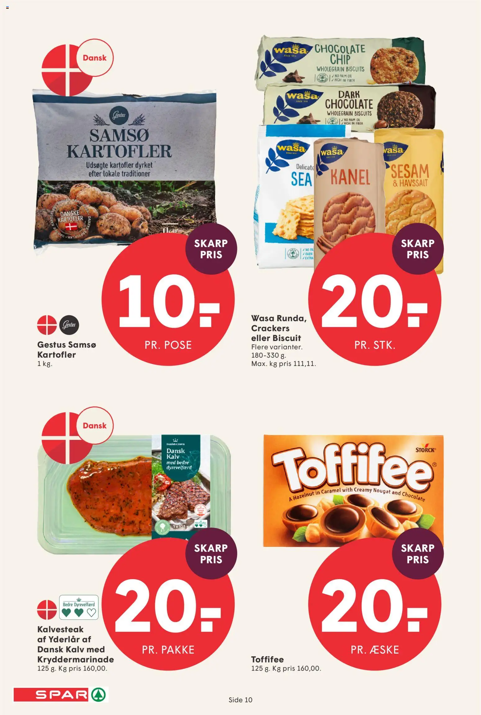 Spar tilbudsavis – gyldig fra 20.02.2026 | Side: 10 | Produkter: Kanel, Kartofler, Nougat