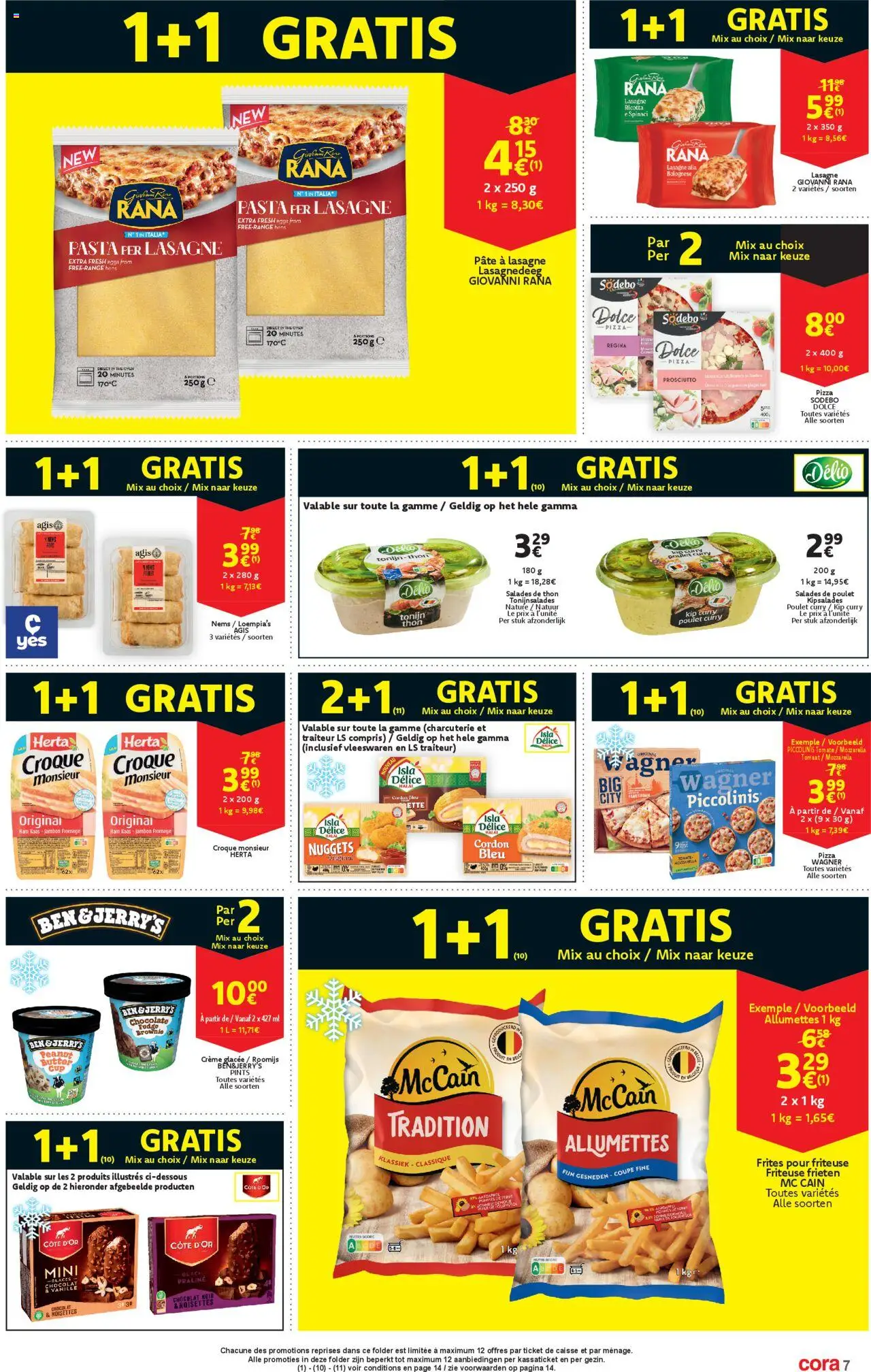  | Pagina: 7 | Producten: Salades, Tonijn, Mozzarella, Friteuse