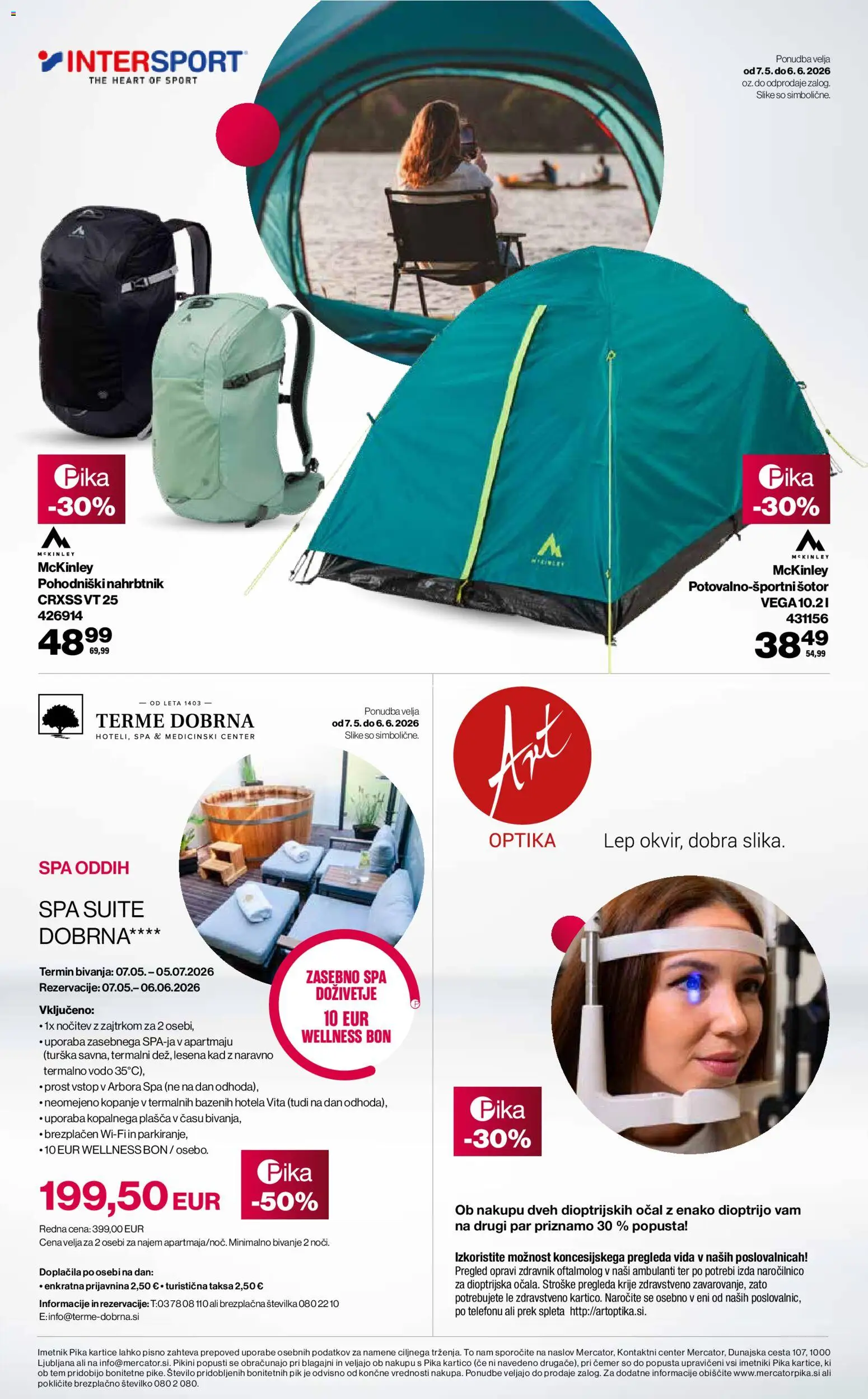 Novi Mercator katalog ponudbe – veljaven od 07.05.2026 | Stran: 2 | Izdelki: Šotor, Nahrbtnik