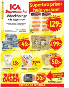 ICA Supermarket - Löddeköpinge - Förhandsvisning av reklamblad från butik ICA Supermarket aktuell från 16.02.2026