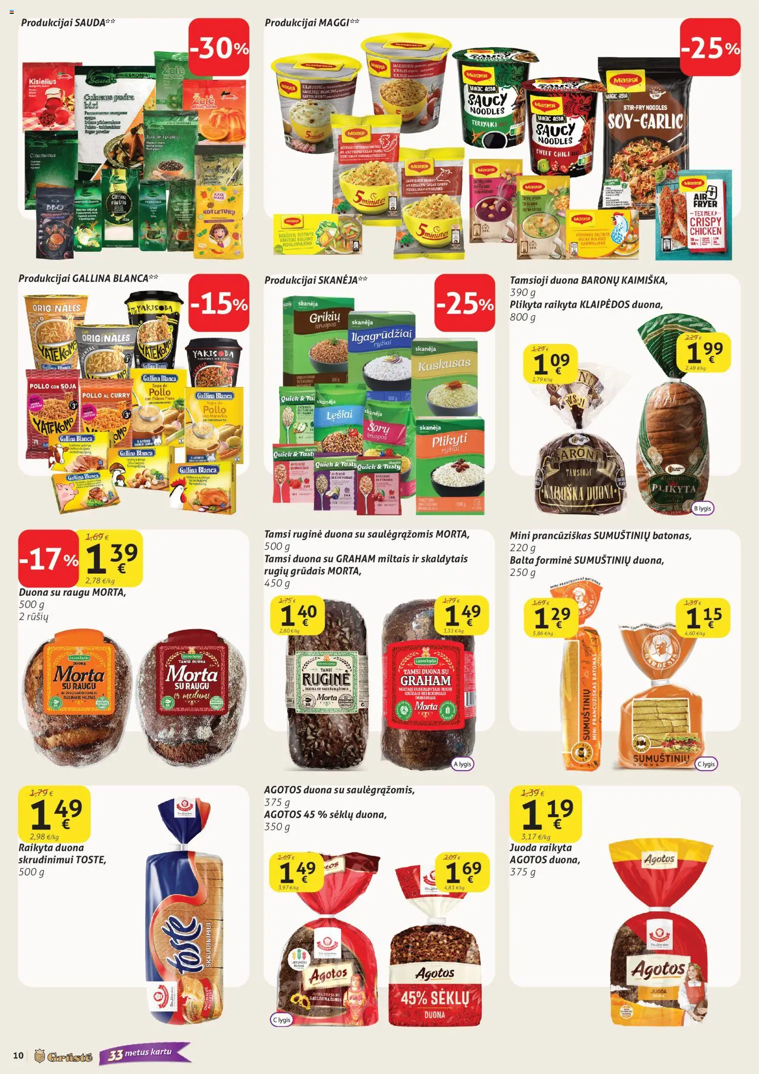 GRUSTE akcijos nuo 01.04.2026 | Puslapis: 10