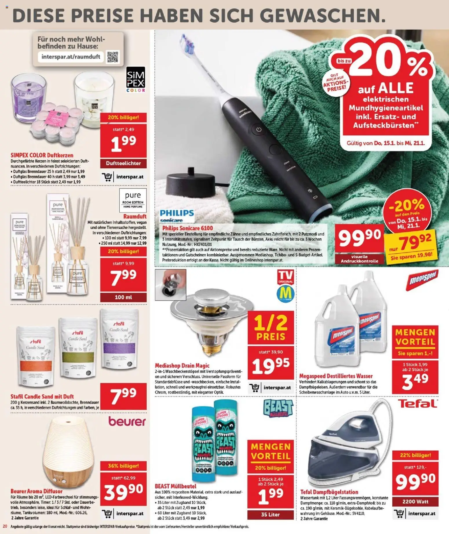 Interspar Flugblatt - Burgenland Nord gültig ab 15.01.2026 | Seite: 21 | Produkte: Wasser, Duft