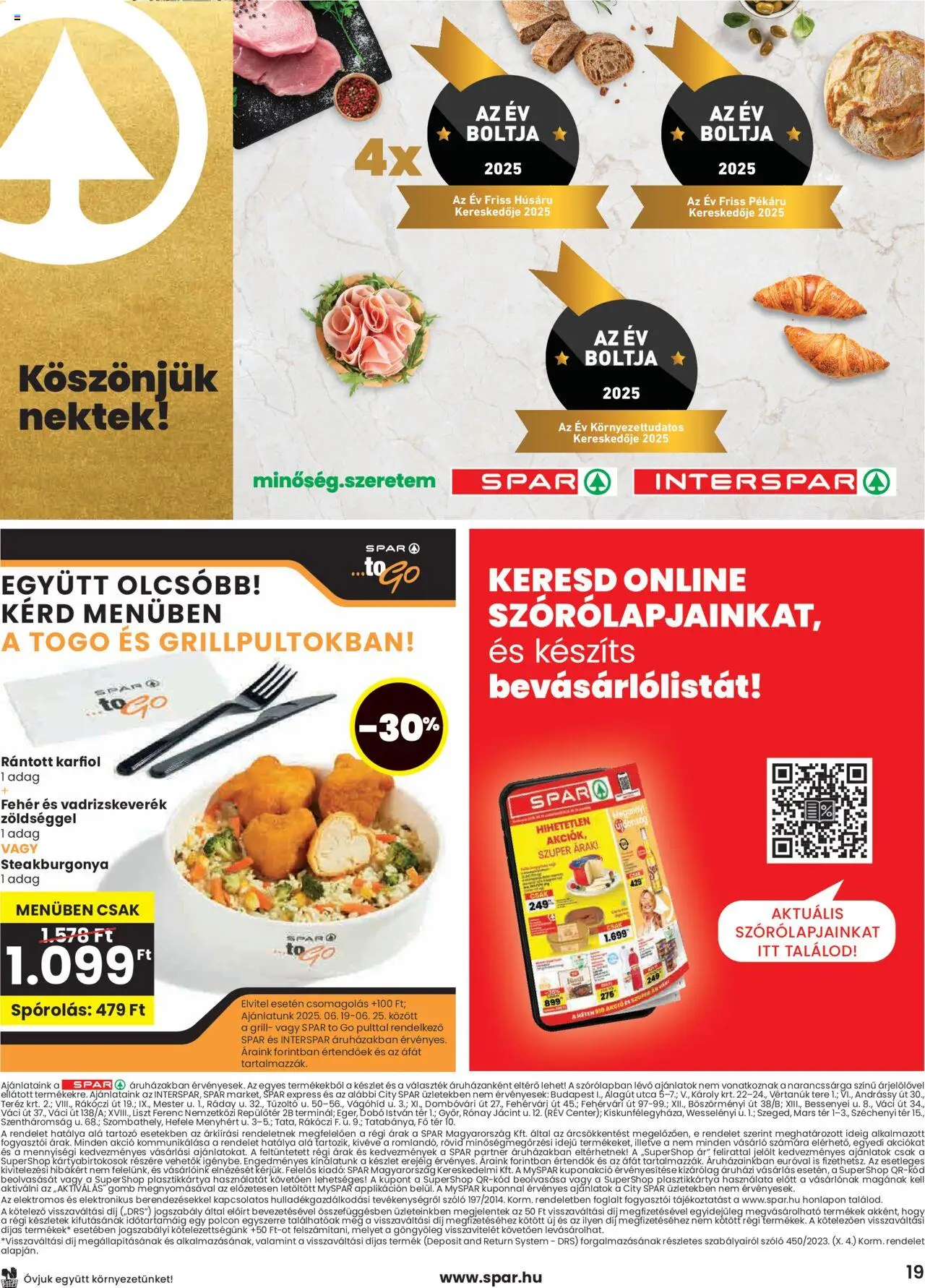 Spar akciós ujság - amely érvényes a következő dátumtól: 19.06.2025 | Oldal: 19 | Termékek: Szőlő, Karfiol, Grill