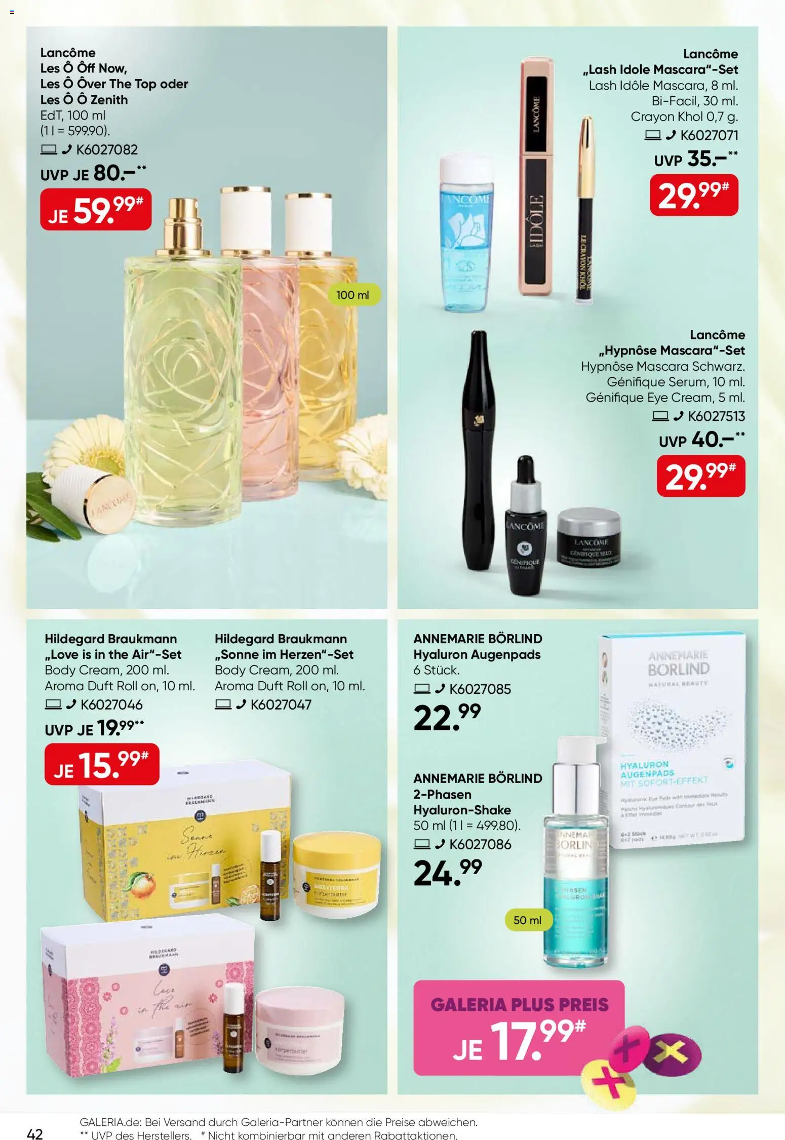 Galeria Karstadt Kaufhof Prospekt 	 – gültig ab 30.03.2026 | Seite: 42 | Produkte: Top, Duft, Mascara