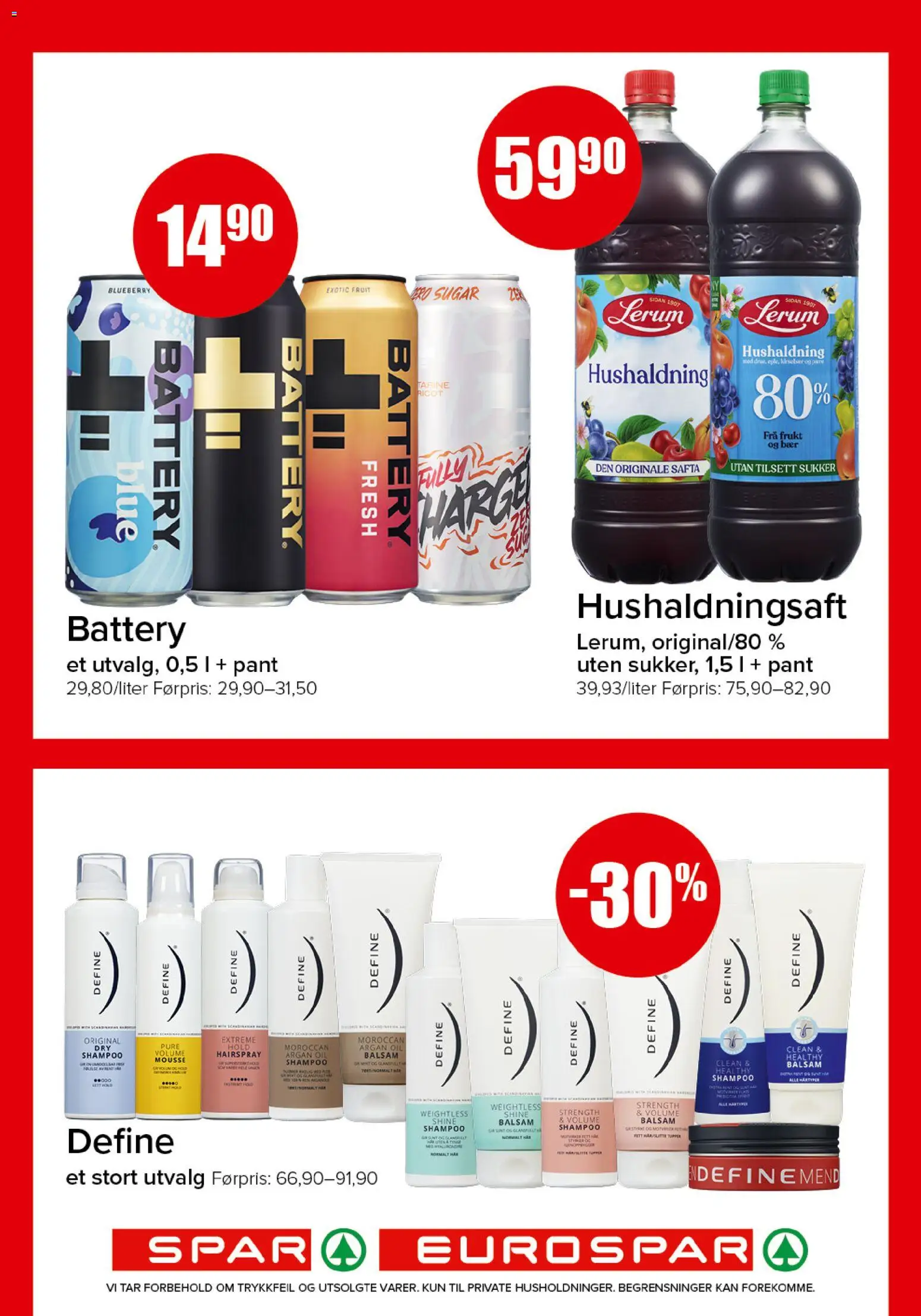 {H1} | Side: 12 | Produkter: Juice, Sukker, Shampoo, Balsam